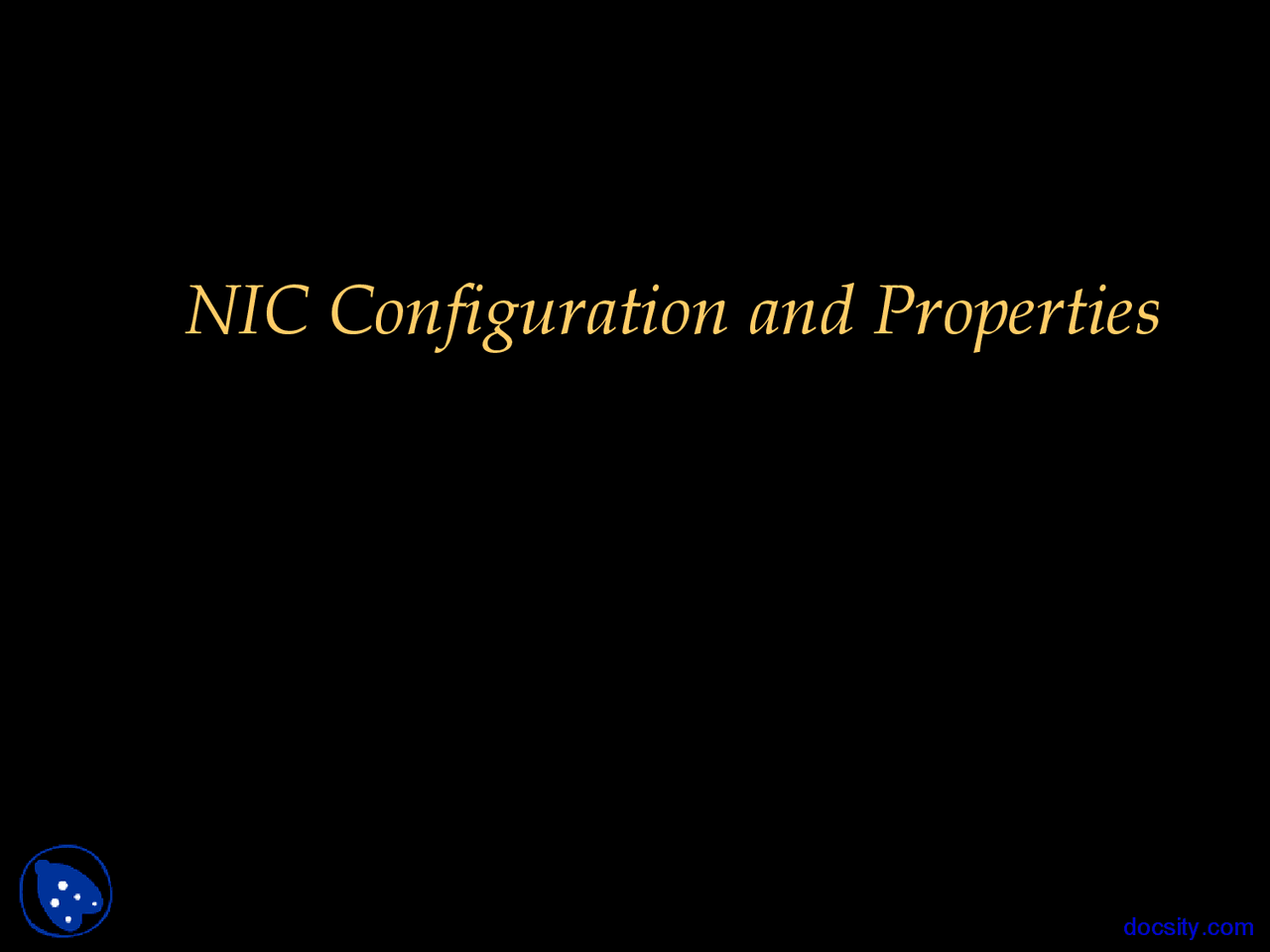 NIC Configuration and Properties - Client Configuration and Resource ...