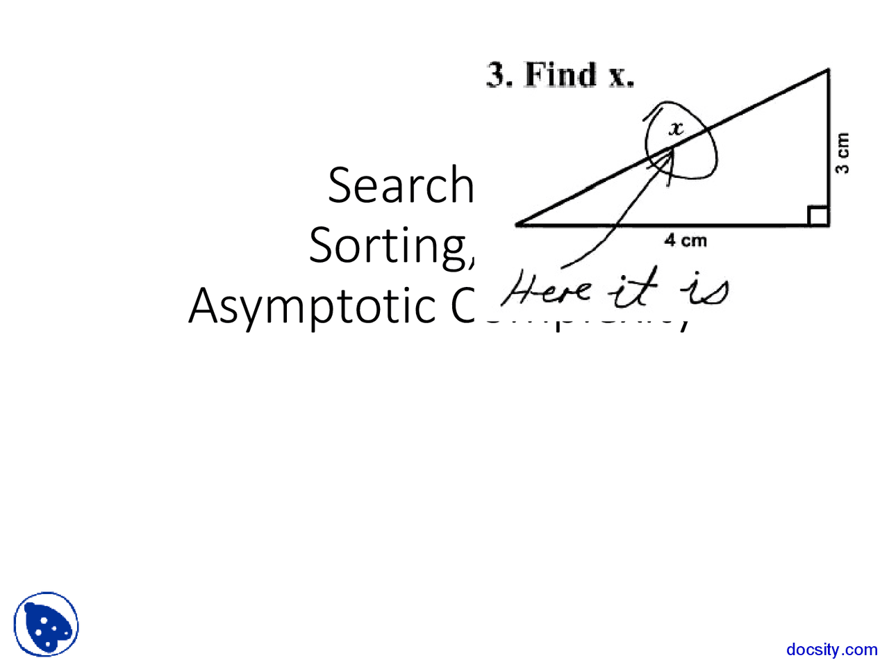 Searching Sorting - Object Oriented Programming and Data Structures ...