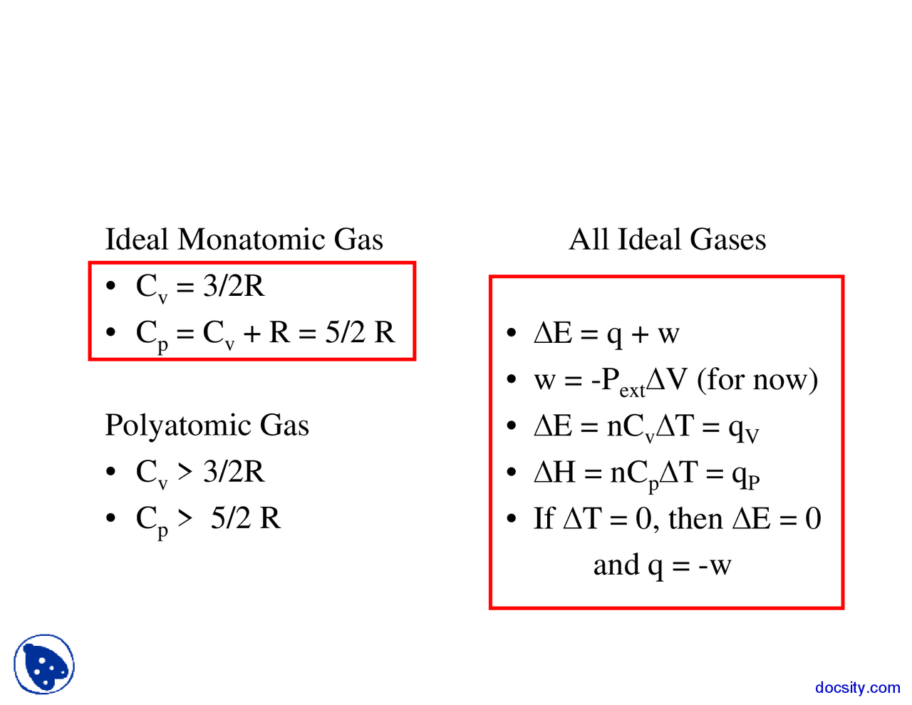 State Functions - Chemical Principles - Lecture Slides - Docsity