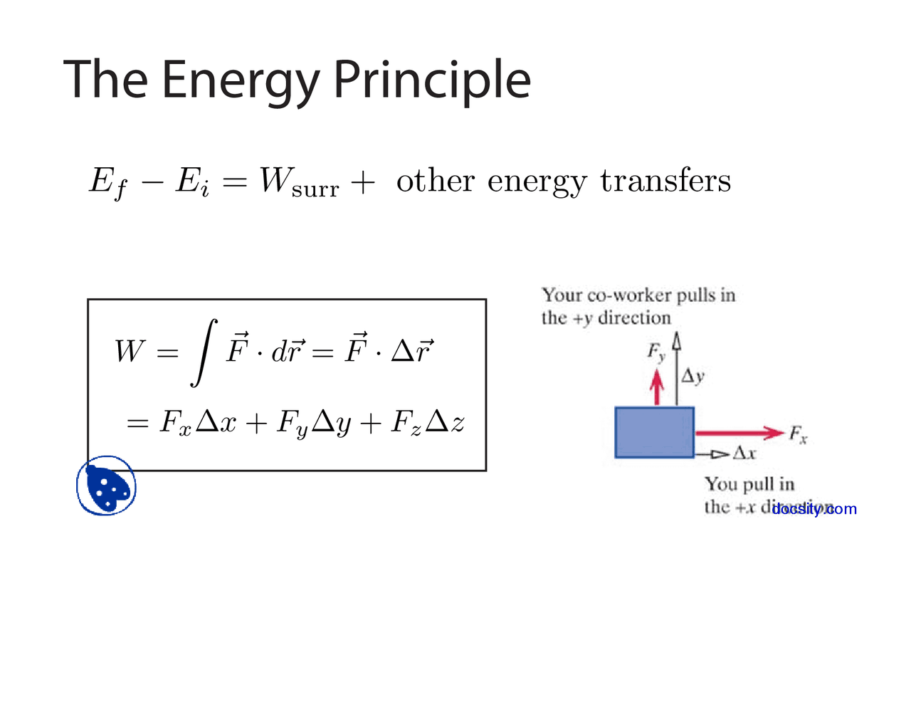 Energy Principle - Engineering Physics - Lecture Slides - Docsity