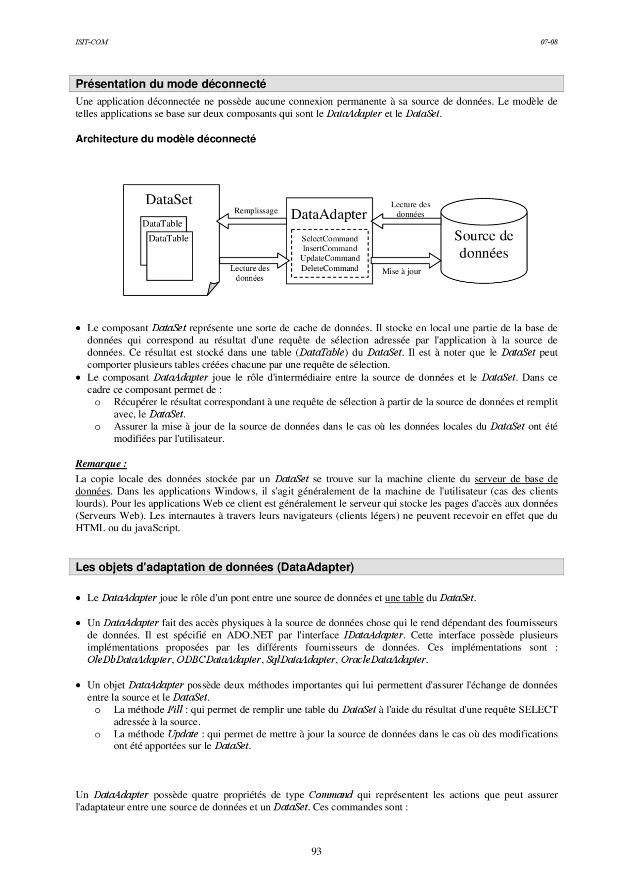Notes sur l'introduction au framework.net - 3° partie - Docsity