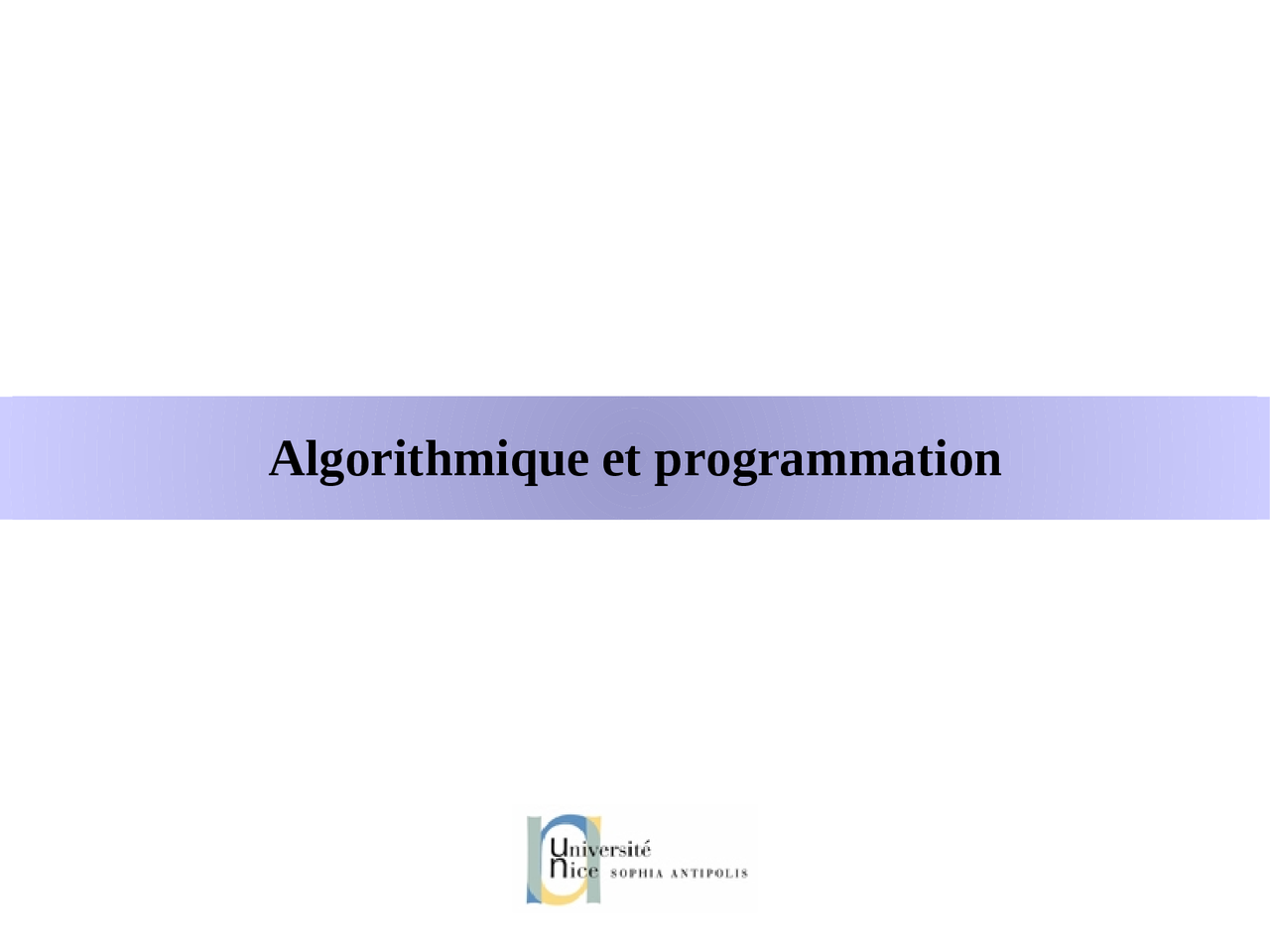 Notes Sur L'algorithmique Et Programmation - 1° Partie - Docsity