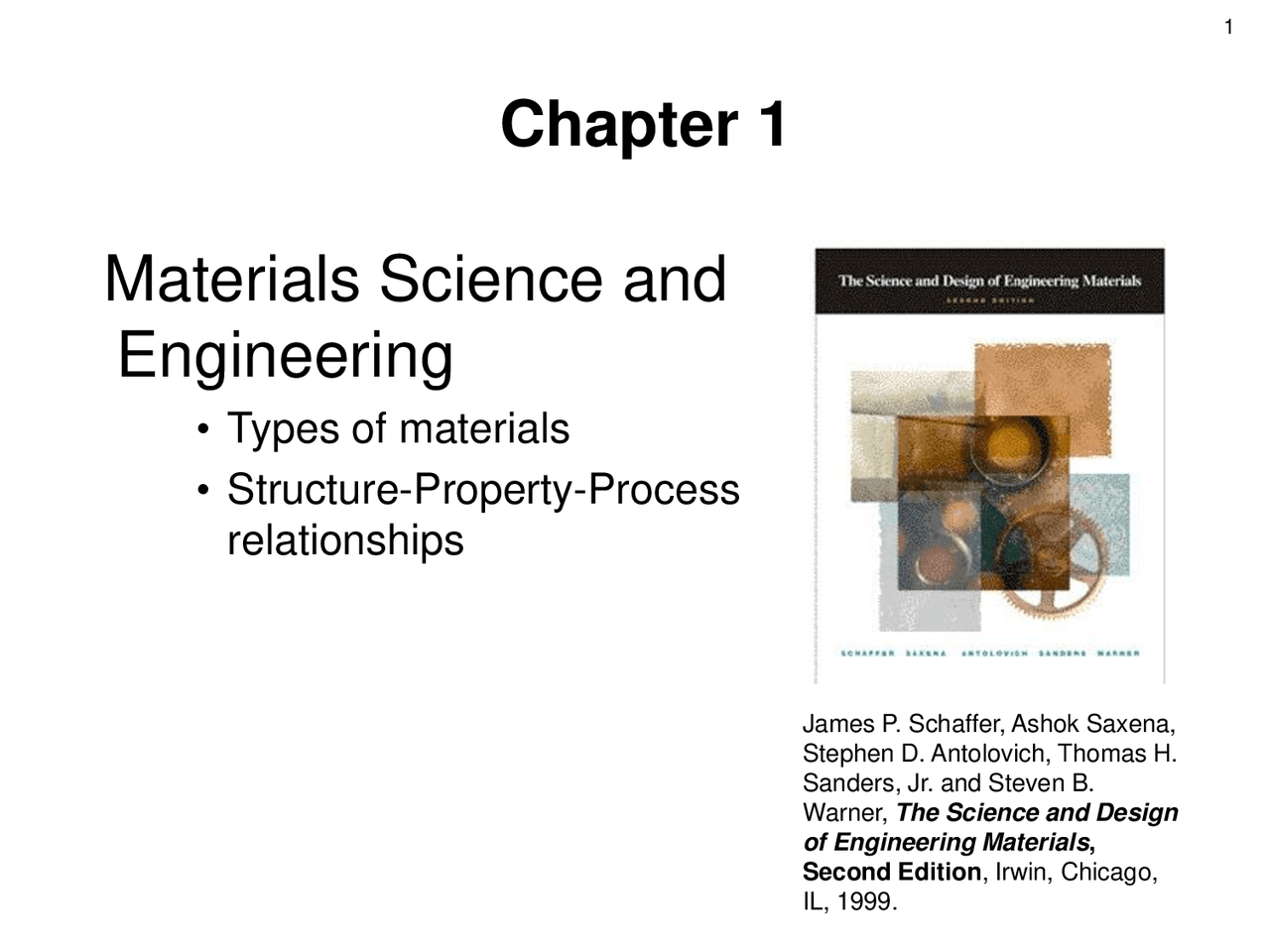 Materials Science and Engineering - Lecture Slides | MSE 2001 - Docsity