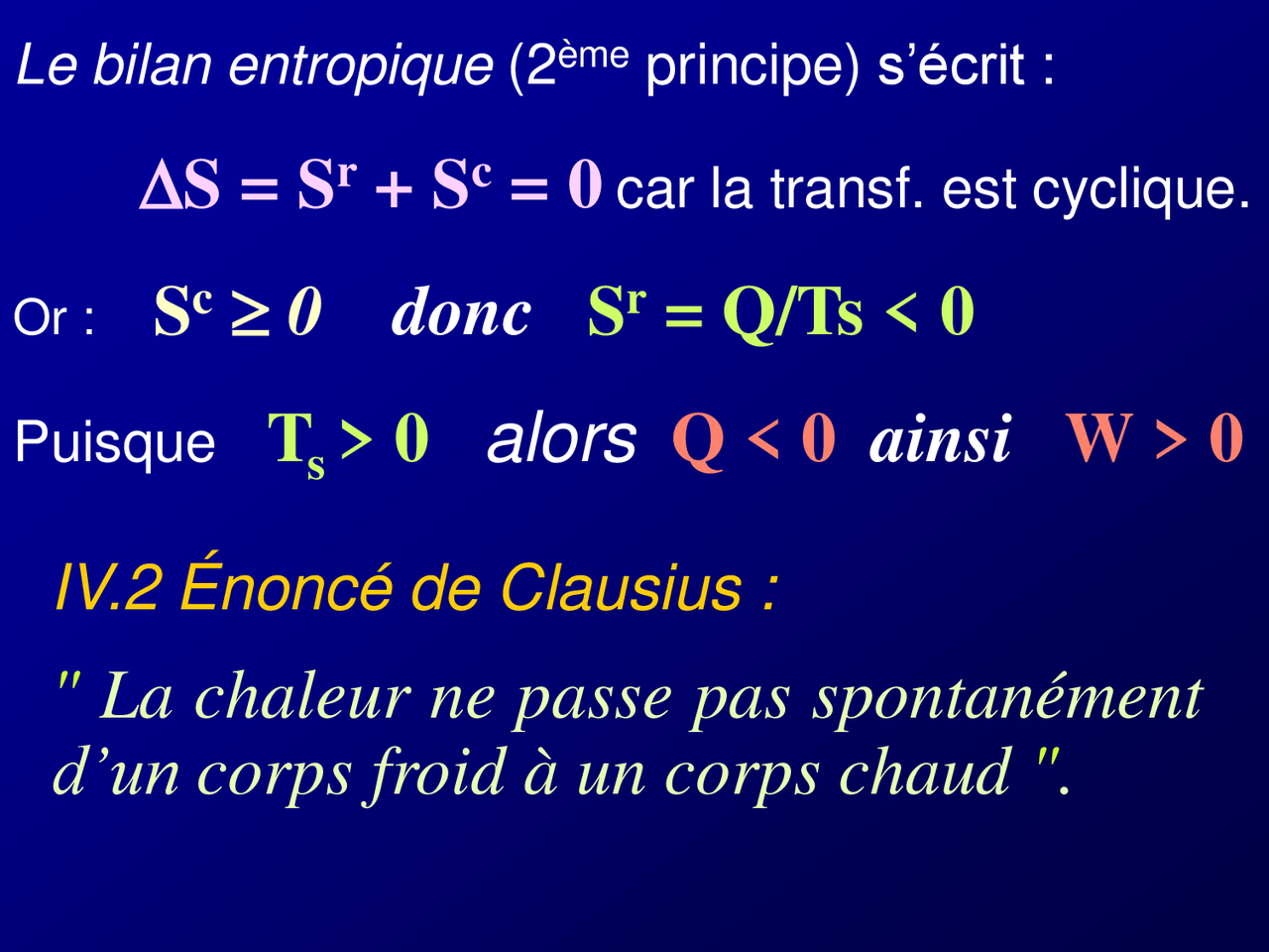 Notes Completes Sur Le Theme De La Thermodynamique 4 Partie Docsity