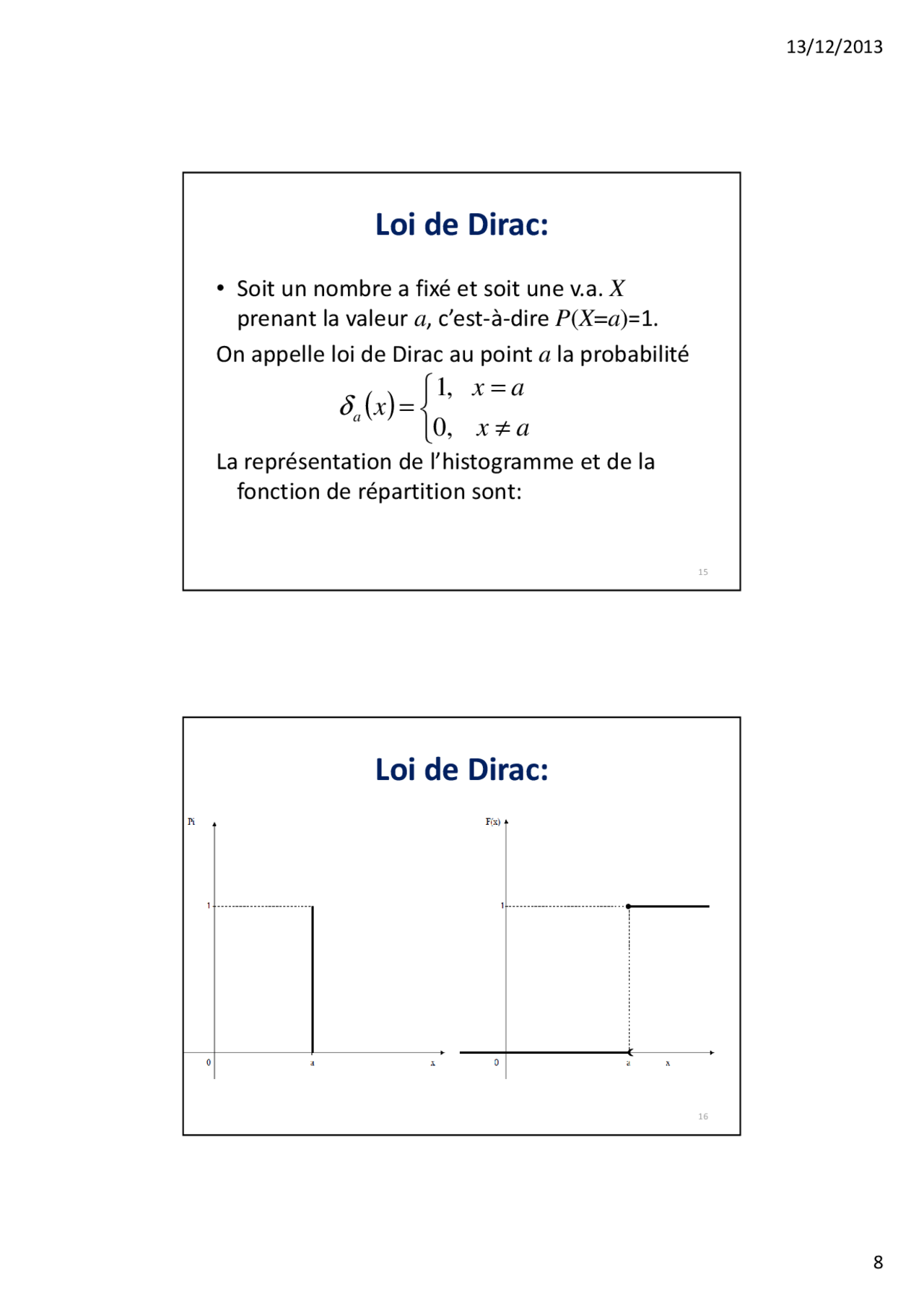 Notes sur la fonction génératrice des moments 2° partie Docsity