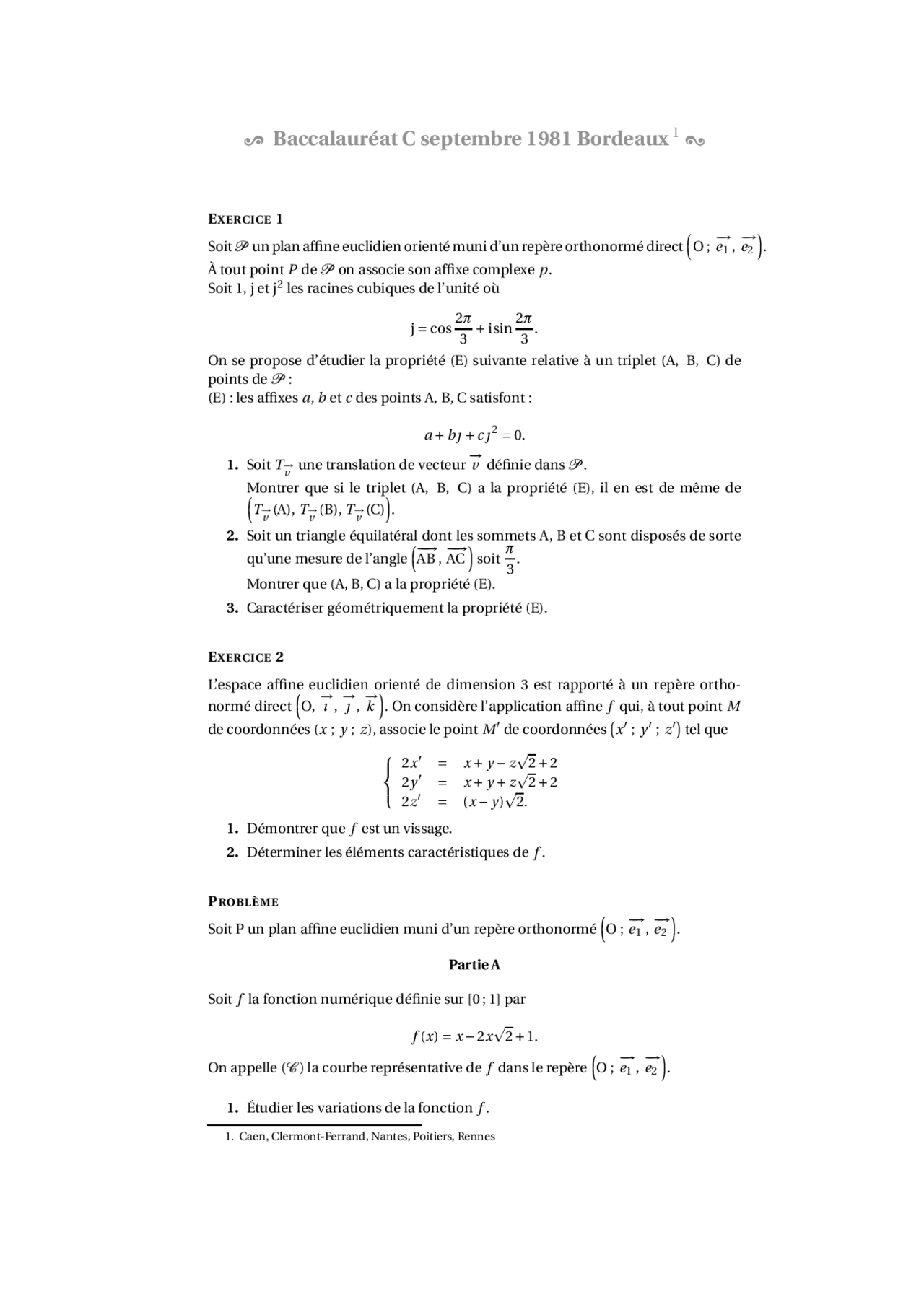 Exercitation De Geometrie 12 Docsity Exercitation De Geometrie 12 Docsity