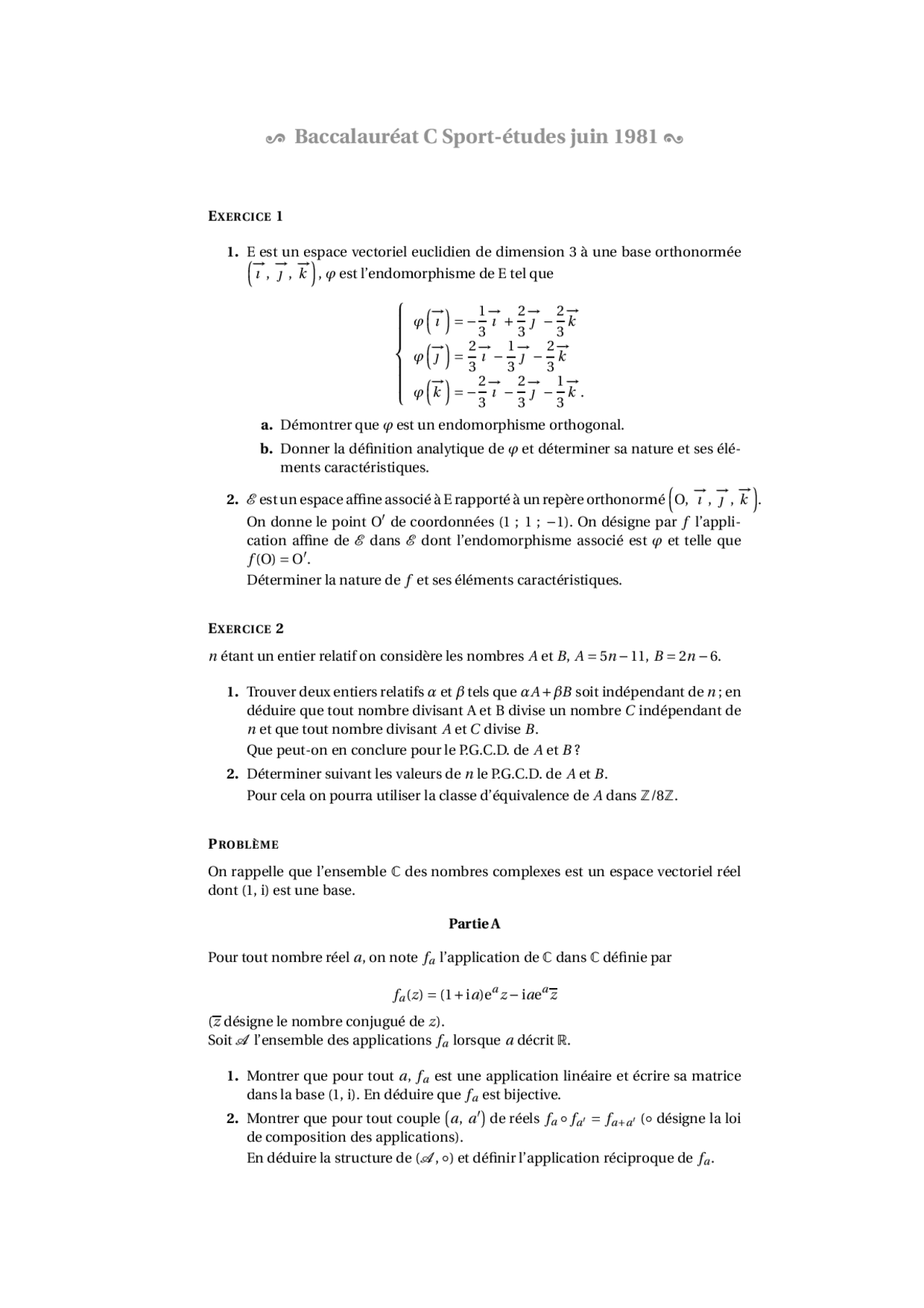 Modelisation Mathematique La modélisation mathématique – travaux pratiques 10 - Docsity