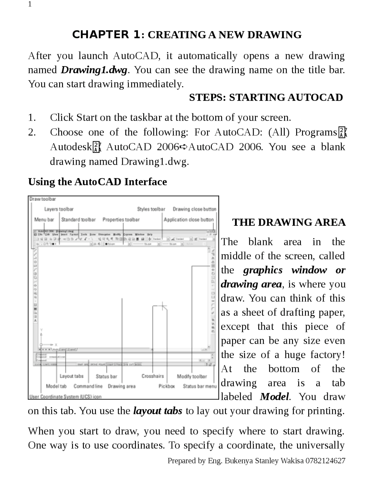 AUTO CAD NOTES. | Study notes Engineering Drawing and Graphics - Docsity