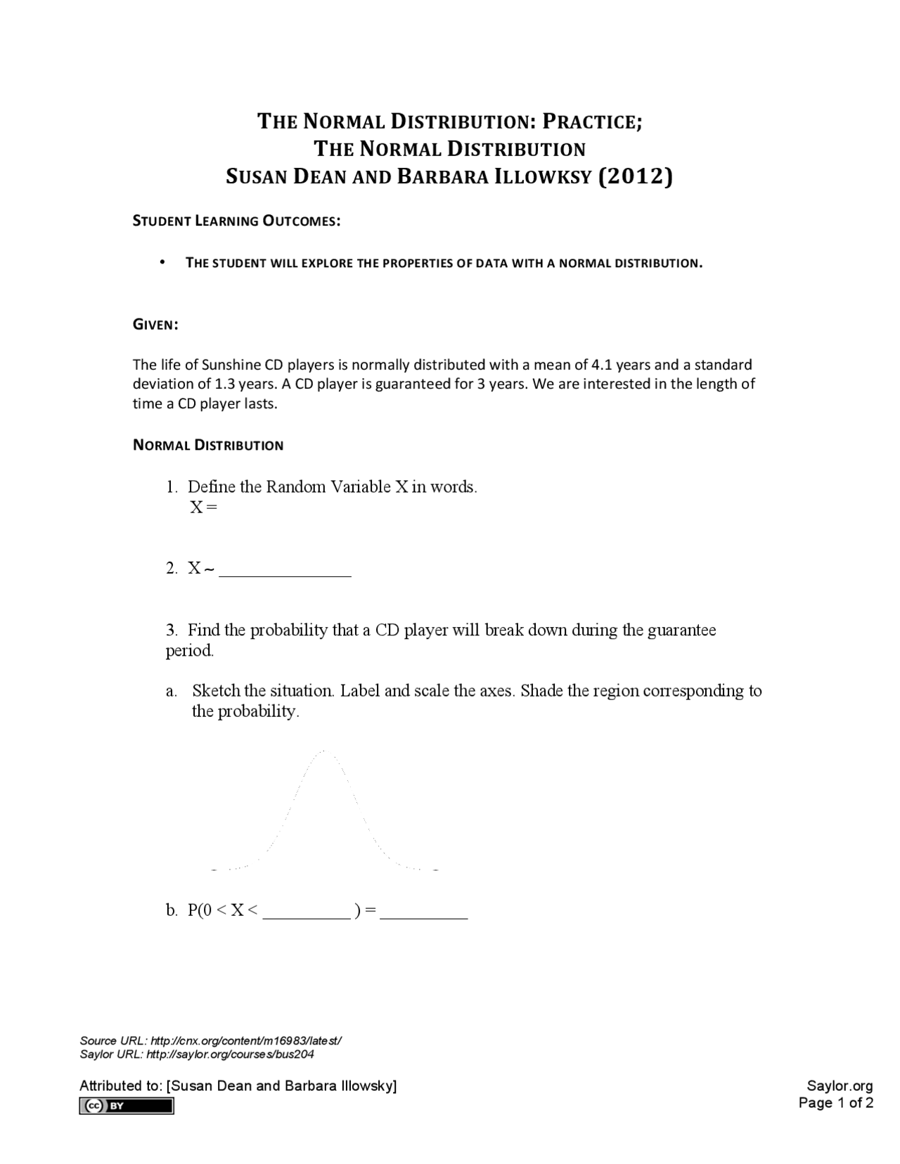 Normal Distribution - Business Statistics - Practice | Exercises ...
