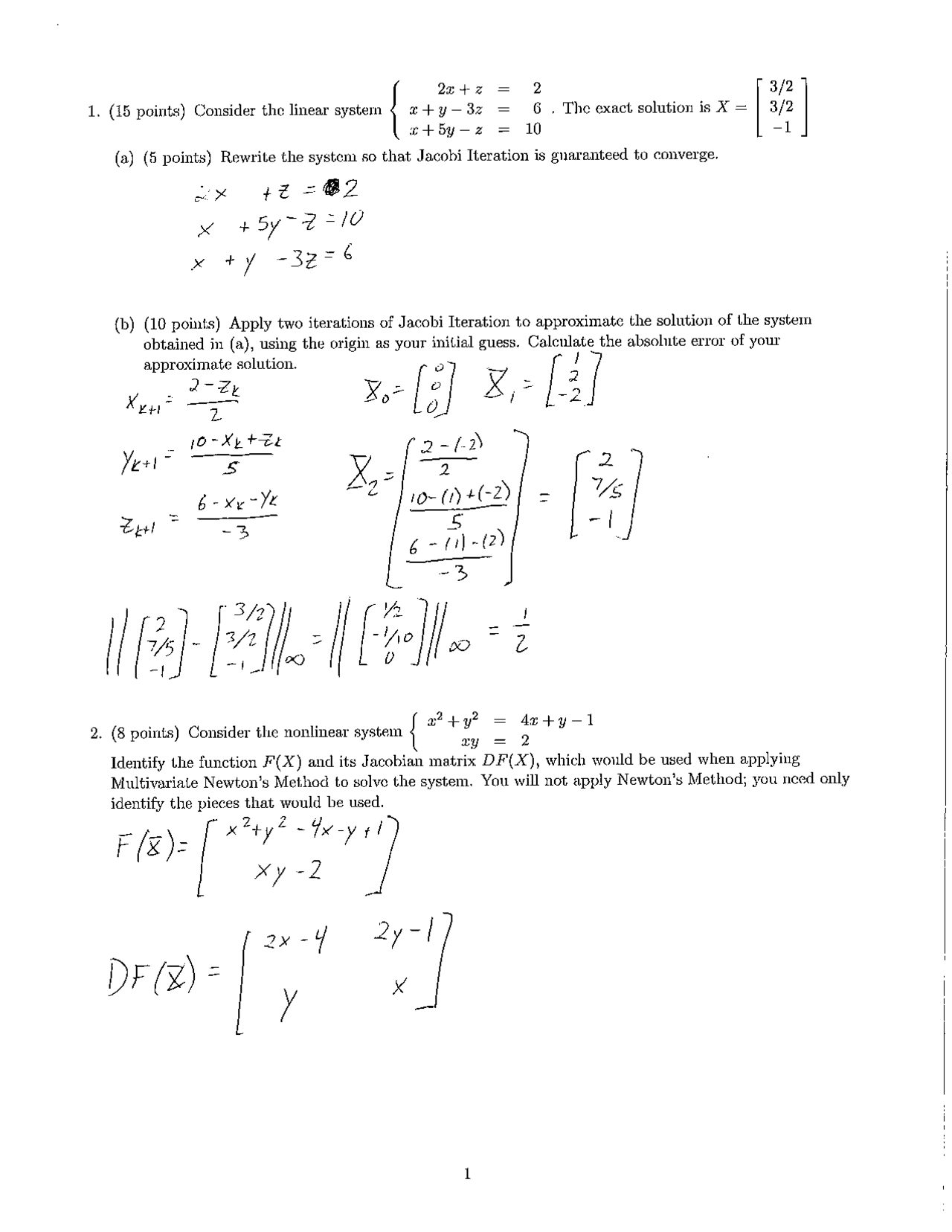 6 Solved Problems on Engineering Mathematics III - Exam 2 | MATH 353 ...
