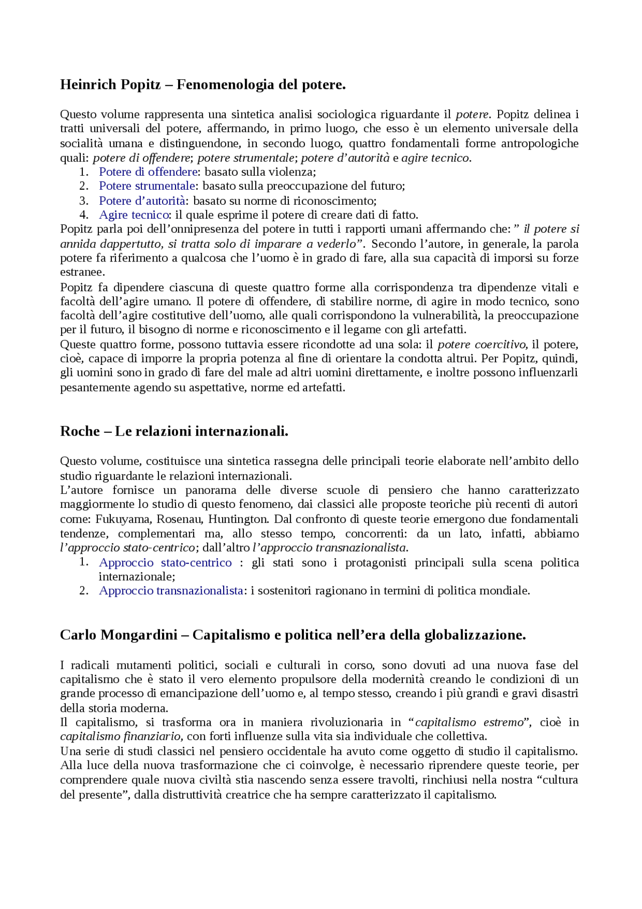 Popitz FENOMENOLOGIA DEL POTERE HEINRICH POPITZ - Docsity