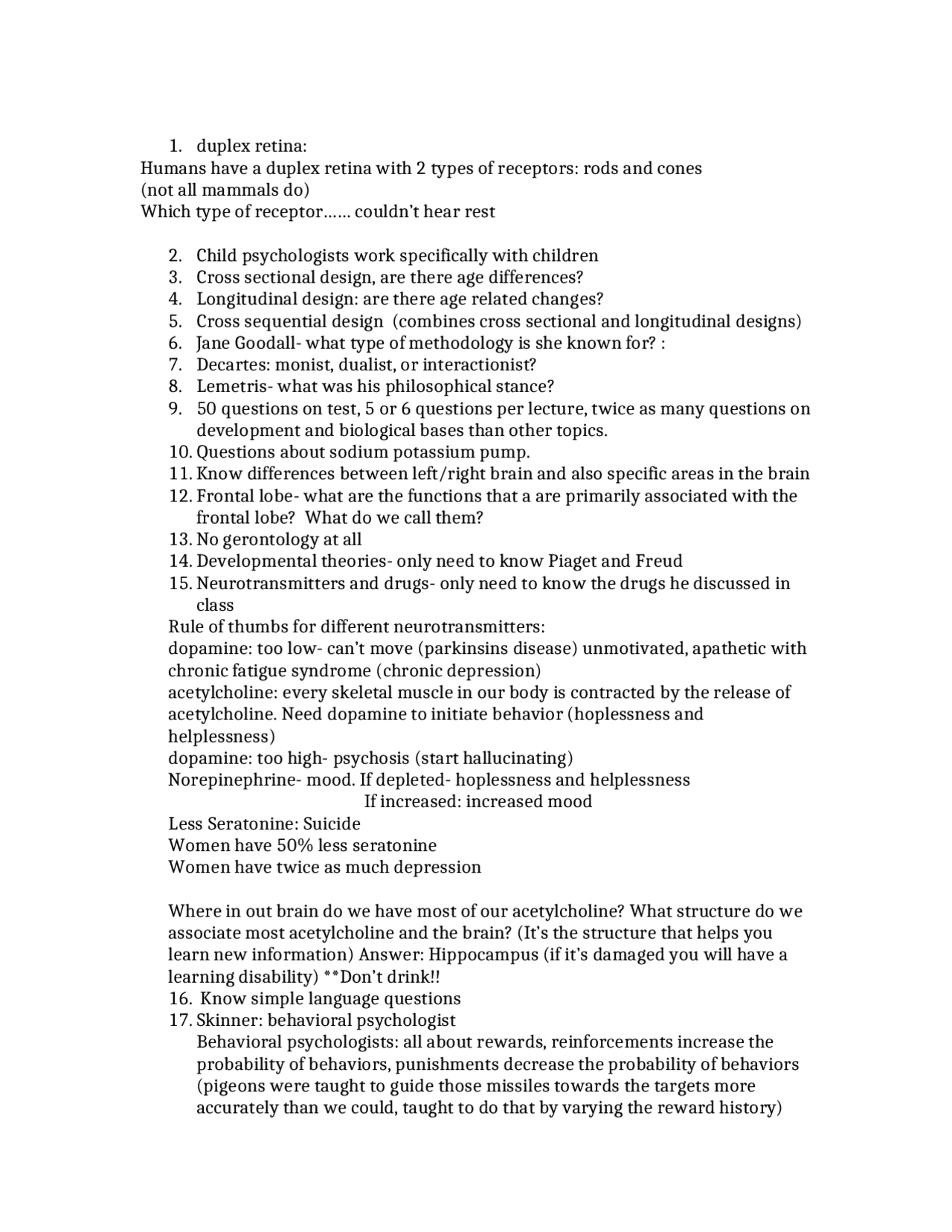 Exam 1 Review Paper - Introductory Psychology | PSYC 2004 | Study notes ...
