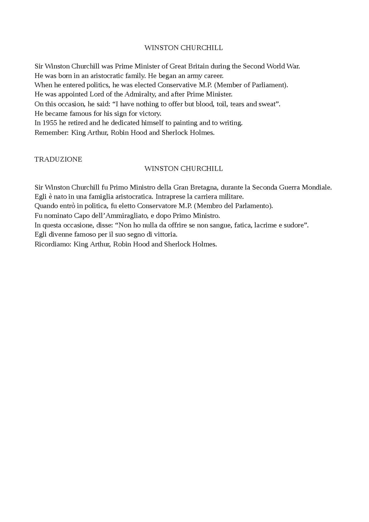WINSTON CHURCHILL RIASSUNTO Docsity WINSTON CHURCHILL RIASSUNTO Docsity