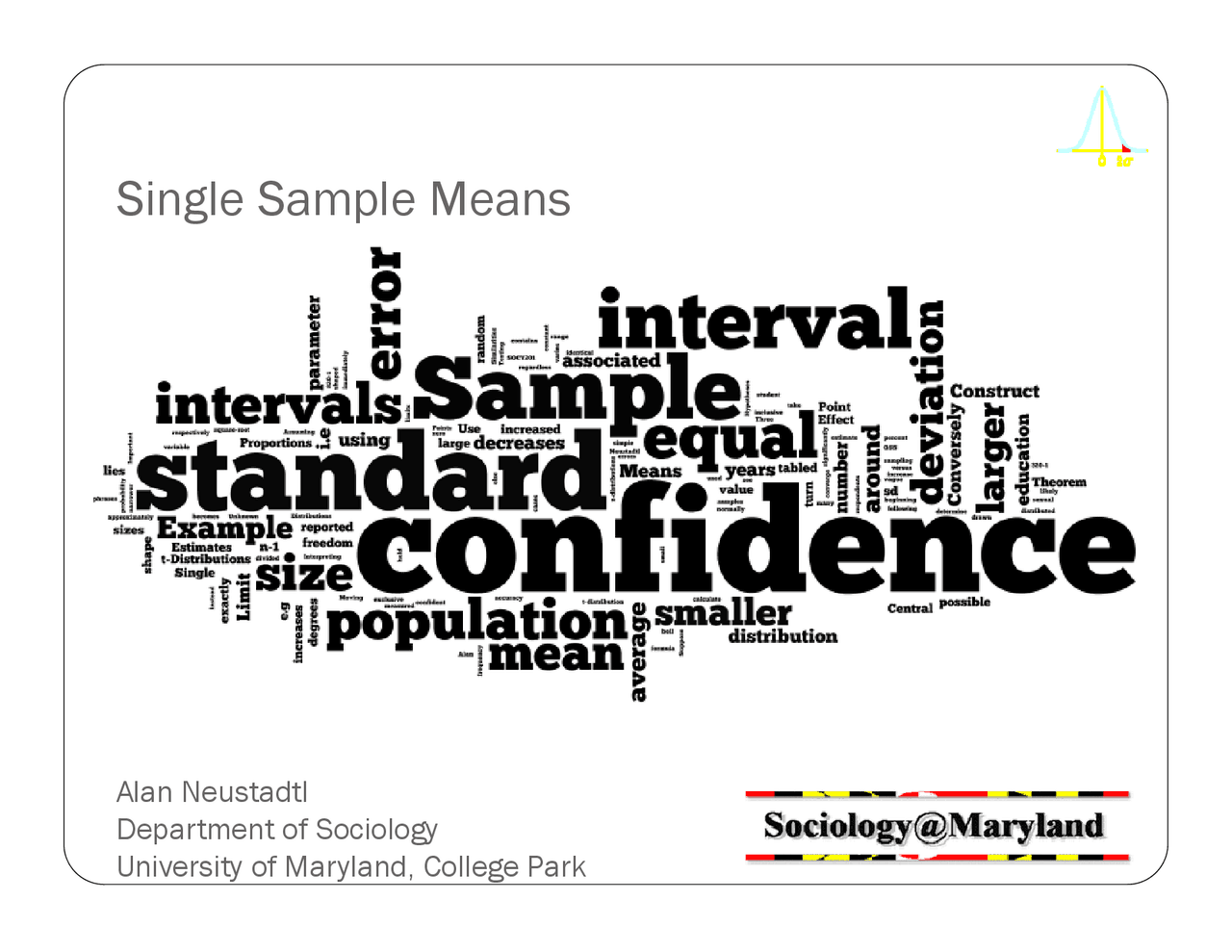 Single Sample Means on Introduction to Statistics | SOCY 201 - Docsity