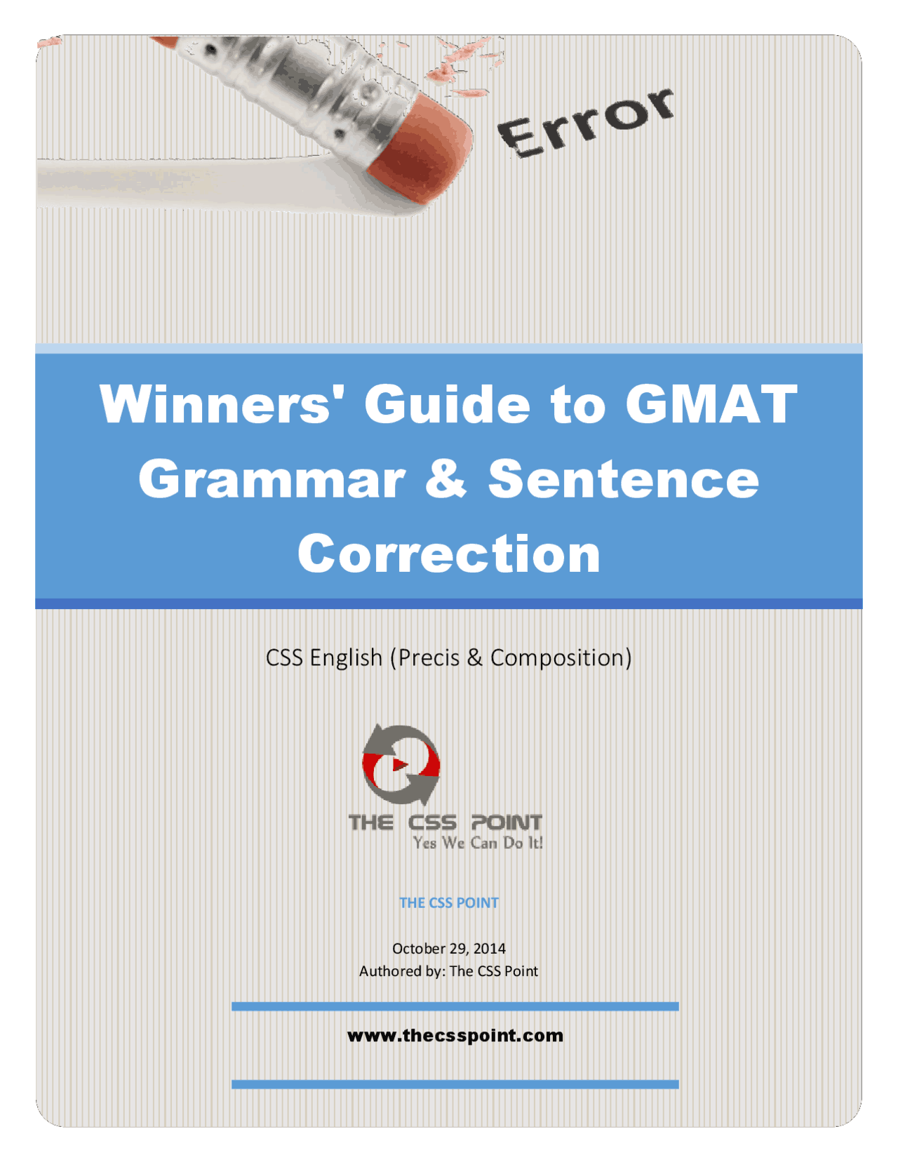 Winners' guide to gmat grammar & sentence correction Exercises