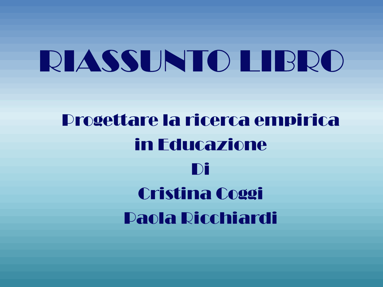 Progettare La Ricerca Empirica In Educazione