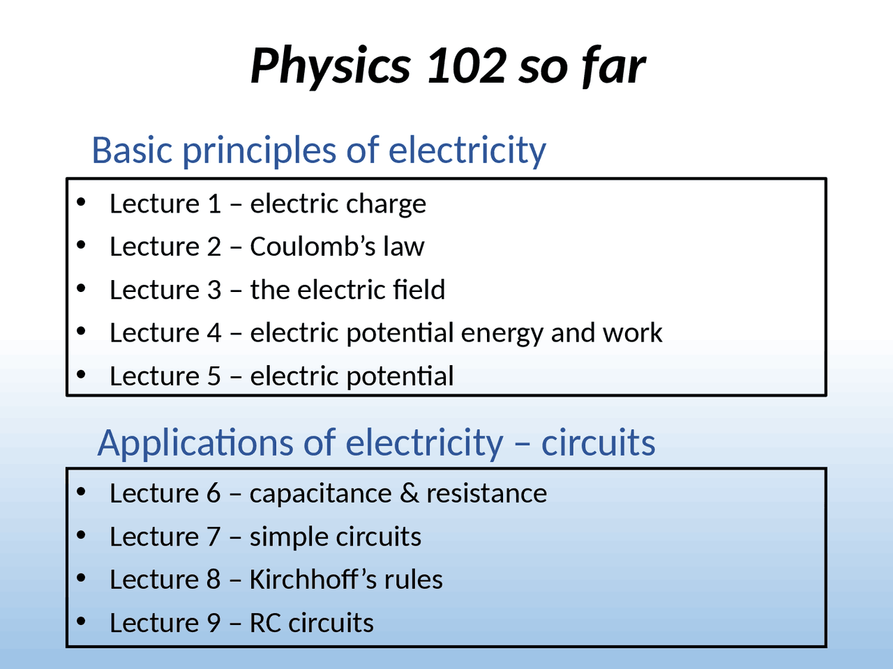 Basic Principles of Electricity - Lecture Notes | PHYS 102 | Study ...