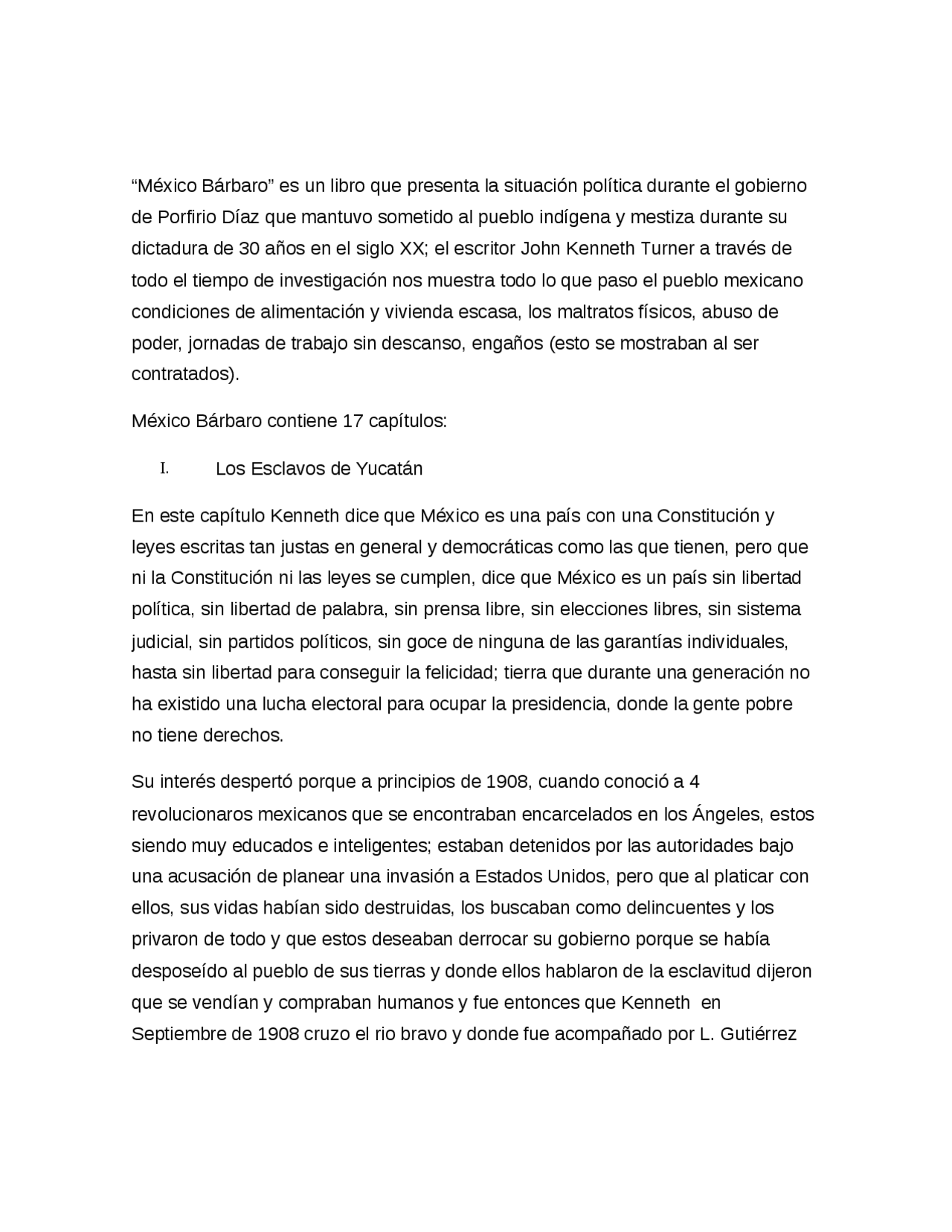 Resumen Mexico Barbaro Docsity