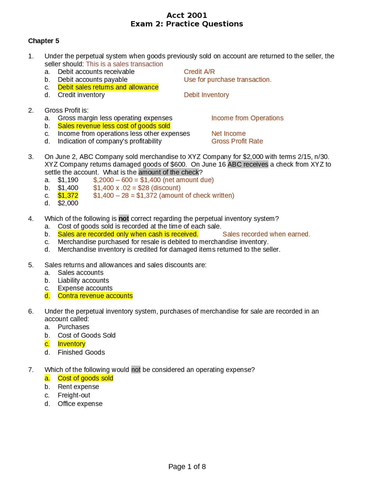 47 Practice Questions on Introduction to Financial Accounting | ACCT ...