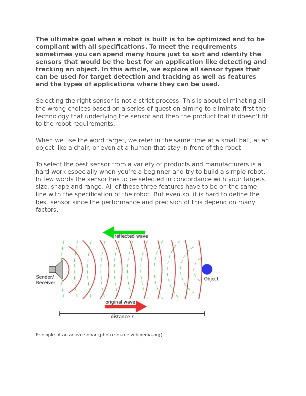Sensors | Study notes Embedded Systems | Docsity