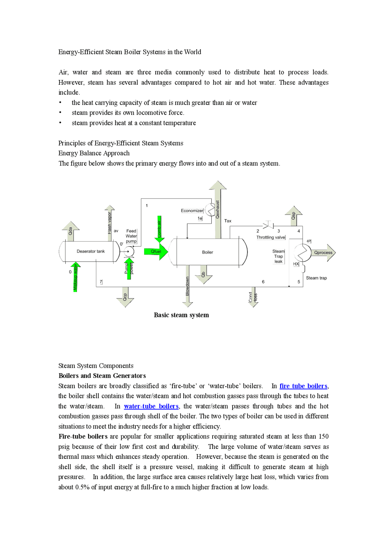 Energy efficient steam boiler system in the world | Essays (high school ...