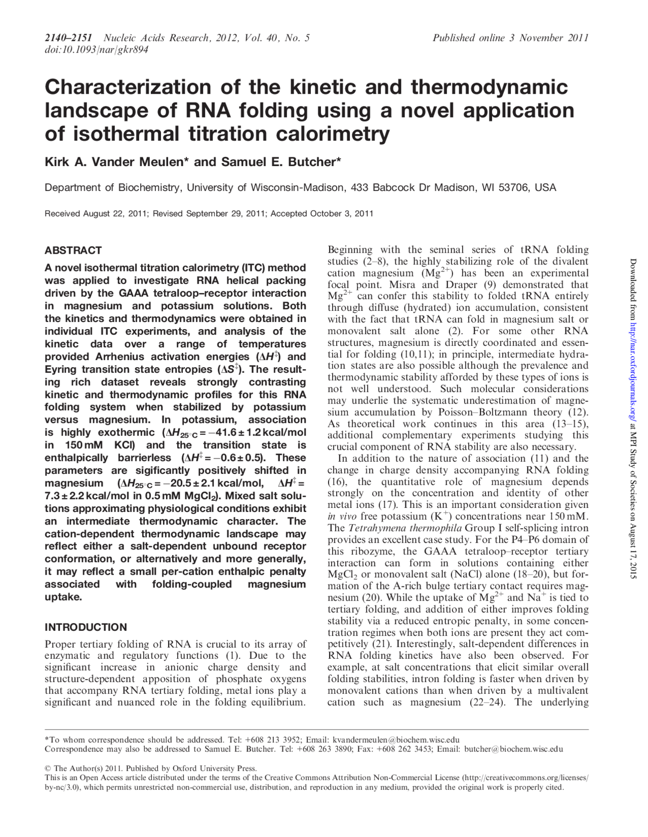 Applications of isothermal titration calorimetry Docsity
