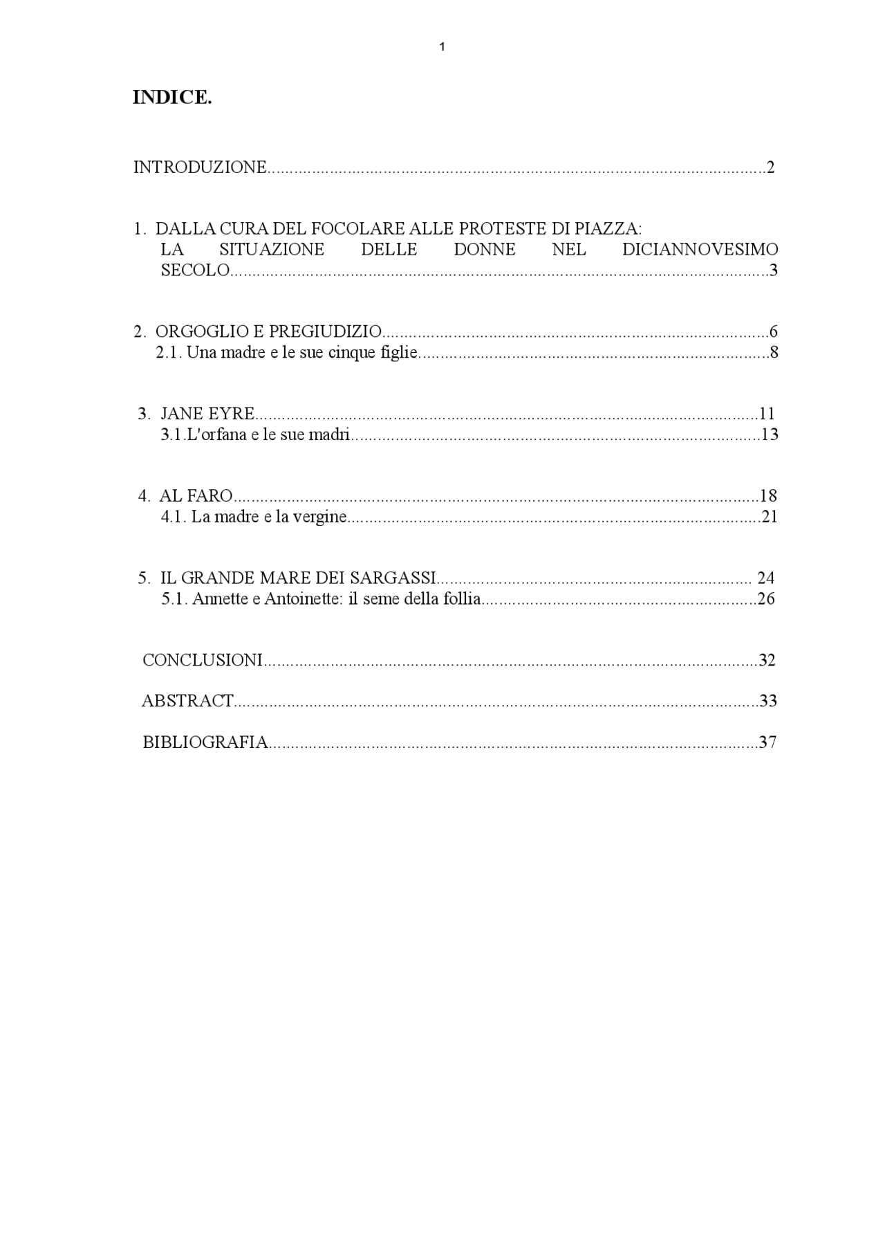 Tesi di laurea sul rapporto madrefiglia nella letteratura vittoriana e post vittoriana Docsity