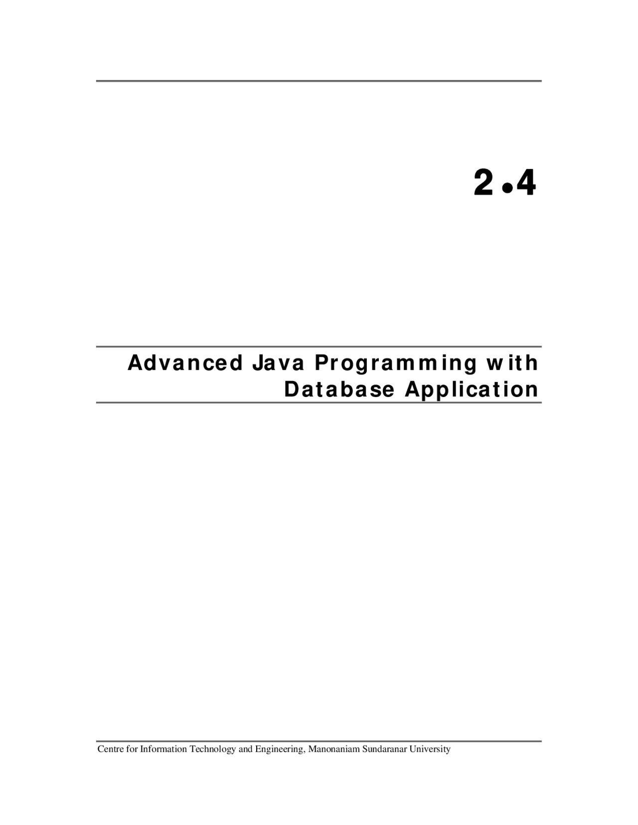 Advanced java programming with database application | Skripte' predlog ...