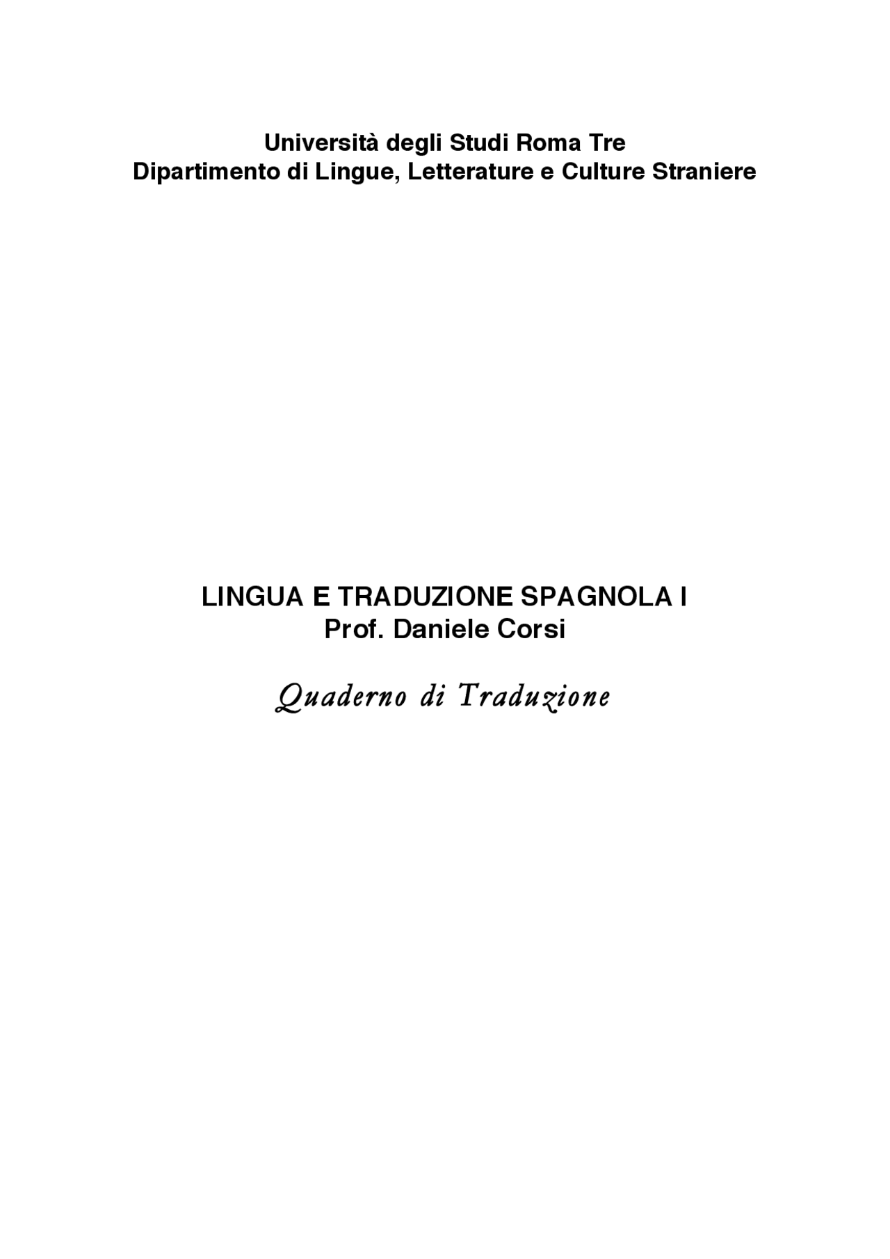 Lingua e traduzione spagnola i quaderno di traduzione Docsity Lingua e traduzione spagnola i quaderno di traduzione Docsity
