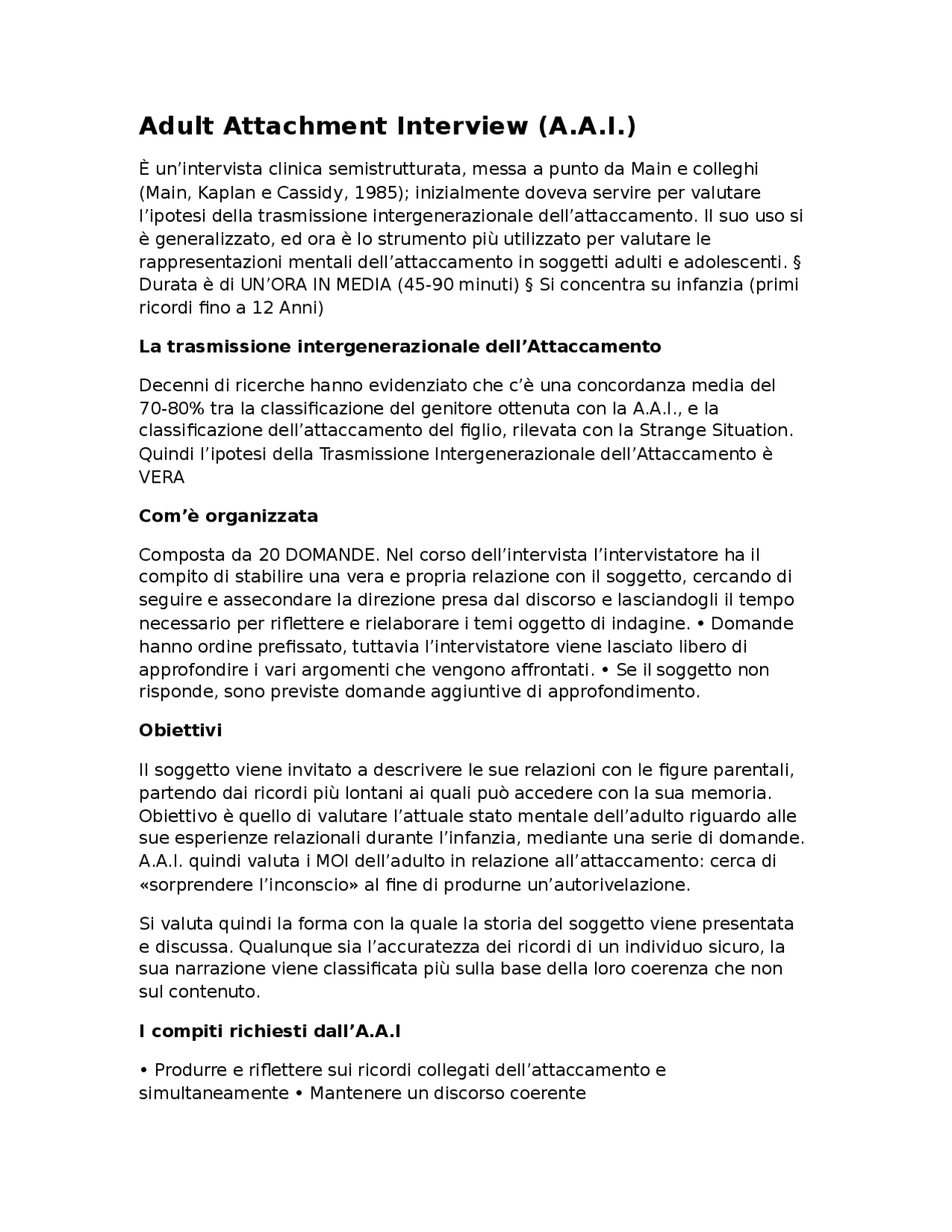 Adult Development Subject Object Interview Adult Attachment Interview Beispiel – VXYCZ