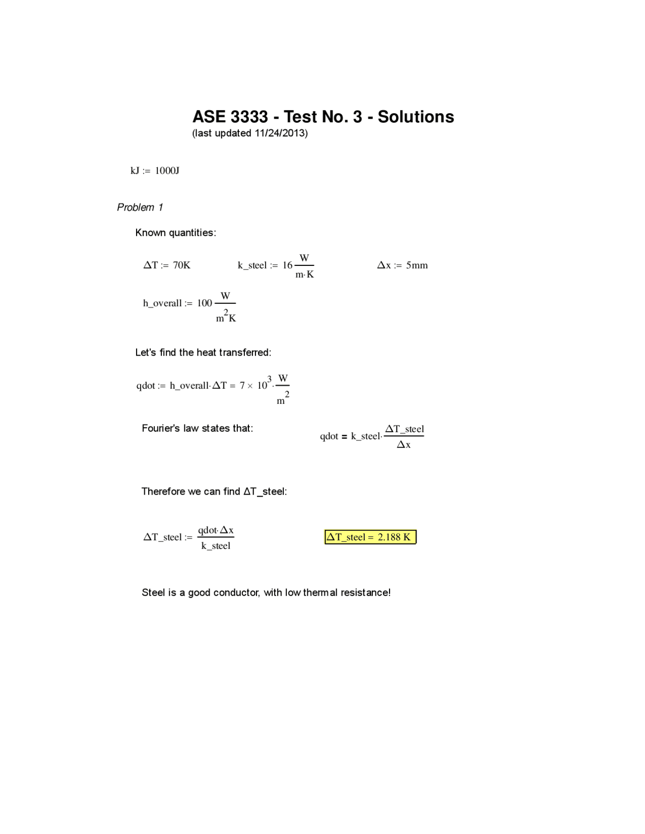 Thermal Engineering Problem Solutions: Heat Transfer and Film ...