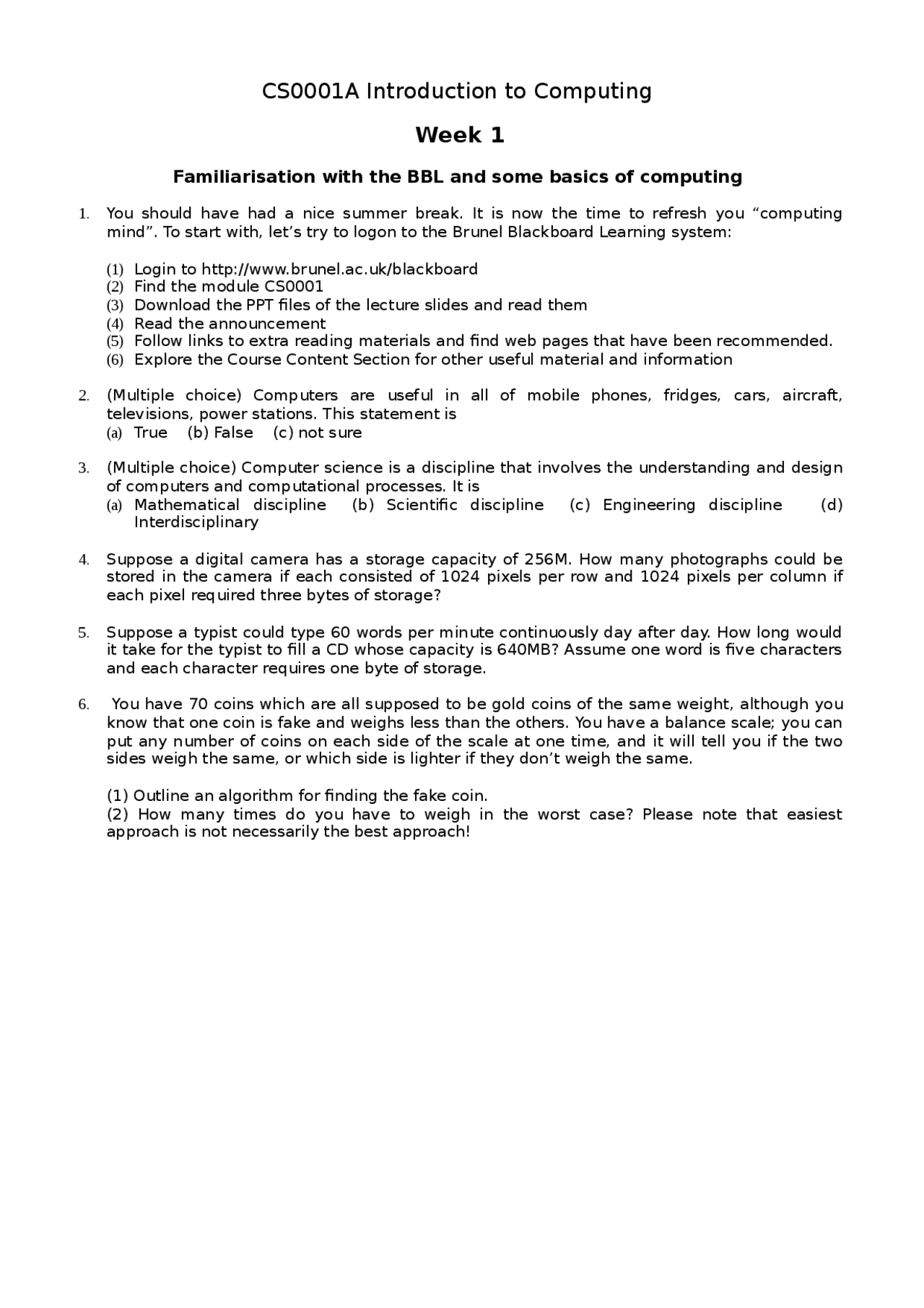 Lab week 01 (1) Exams Accelerator Physics Docsity