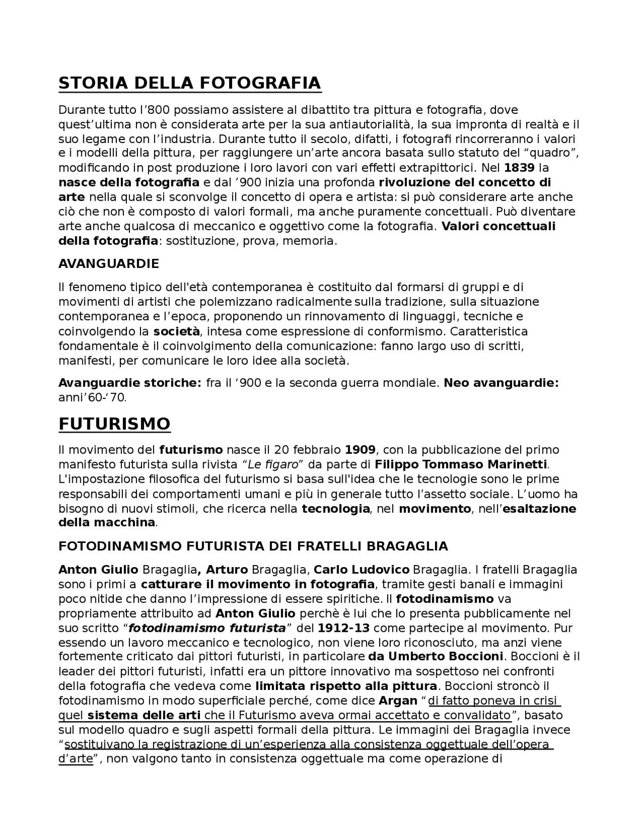 Storia Della Fotografia Resúmenes De Historia De Los Medios De