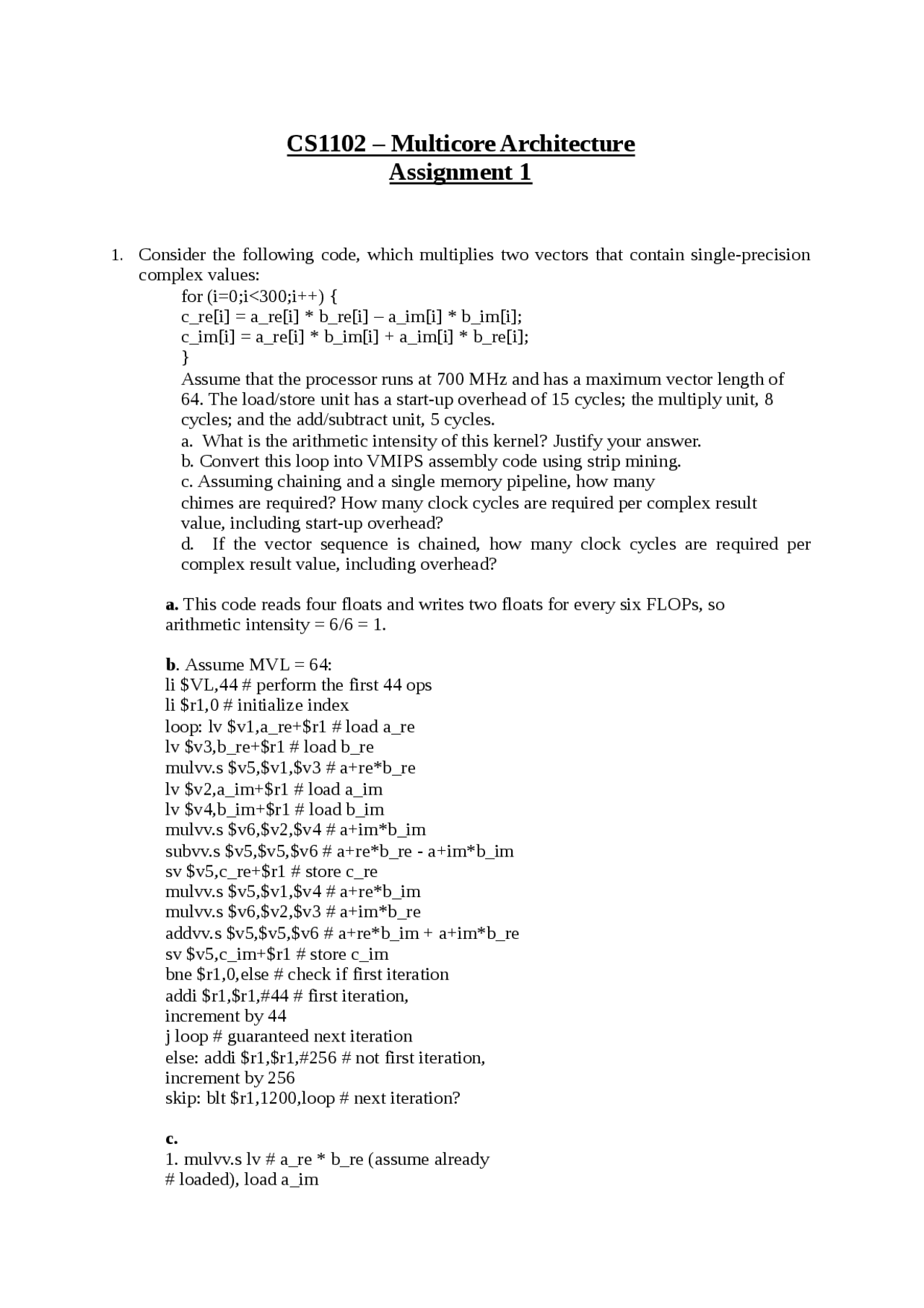 Cs1102 ass1 - Docsity