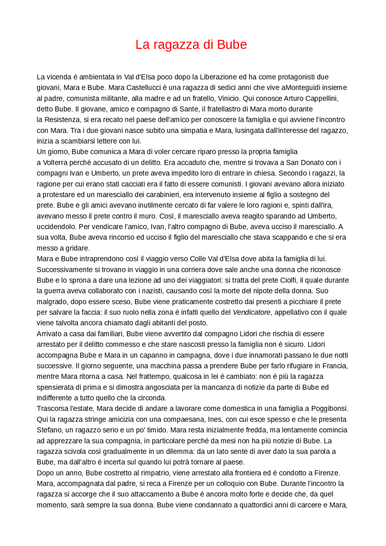 Riassunto La ragazza di bube Sintesi del corso di Italiano Docsity Riassunto La ragazza di bube Sintesi del corso di Italiano Docsity