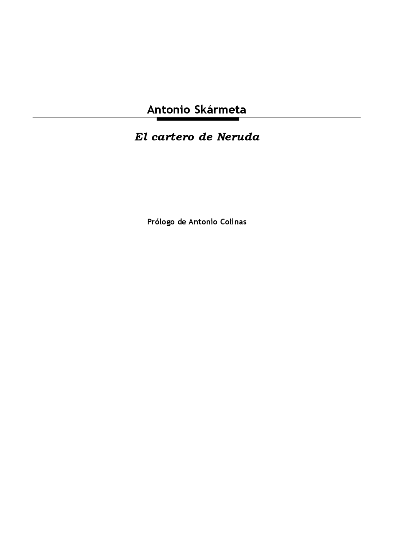 El Cartero De Neruda Pdf Docsity