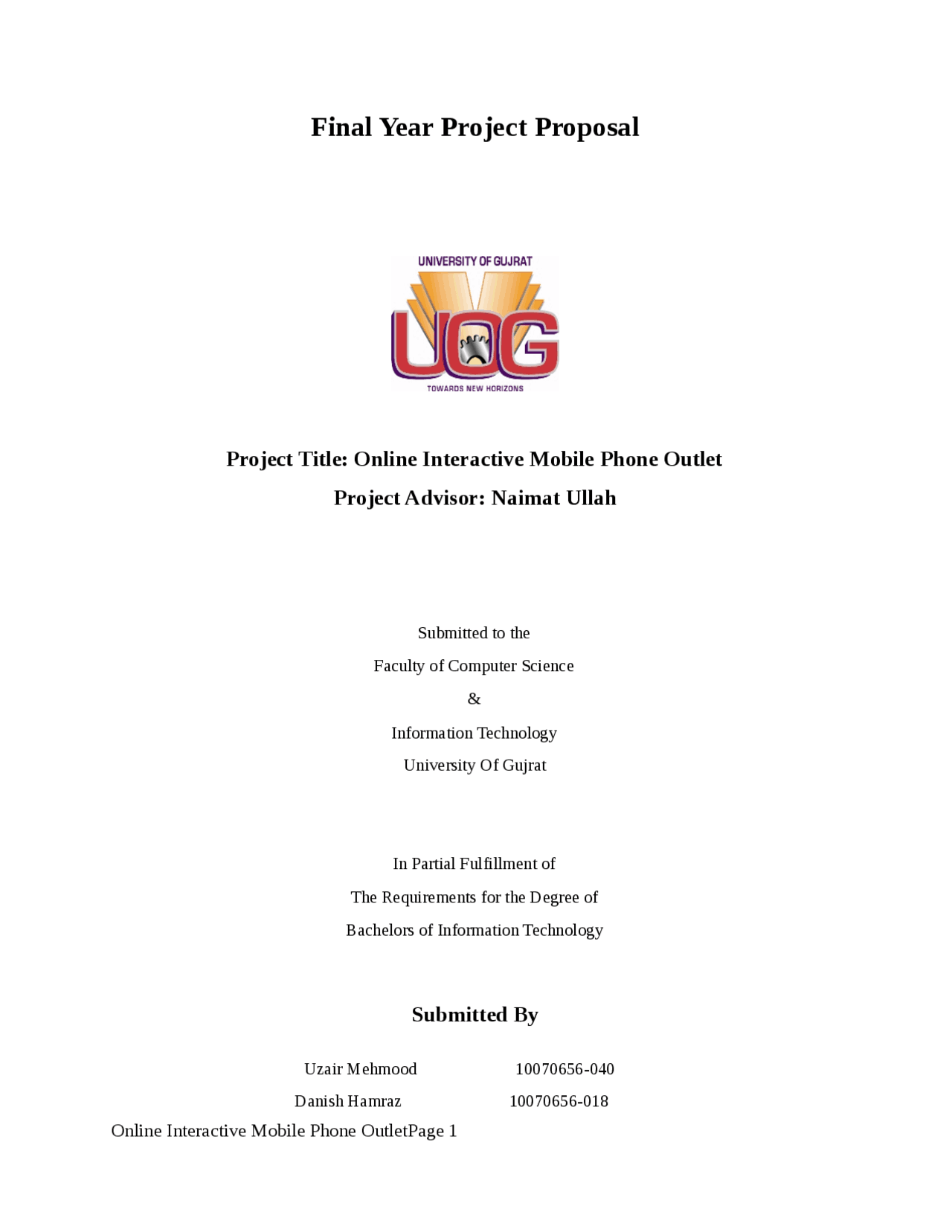 Final proposal of online mobile commerce copy(1) - Docsity
