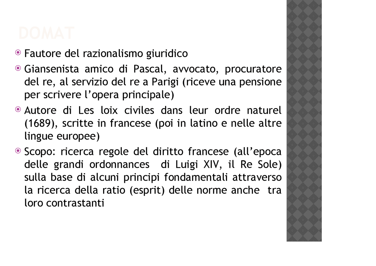 Storia del diritto medievale e moderno slide triennale 13 - Docsity