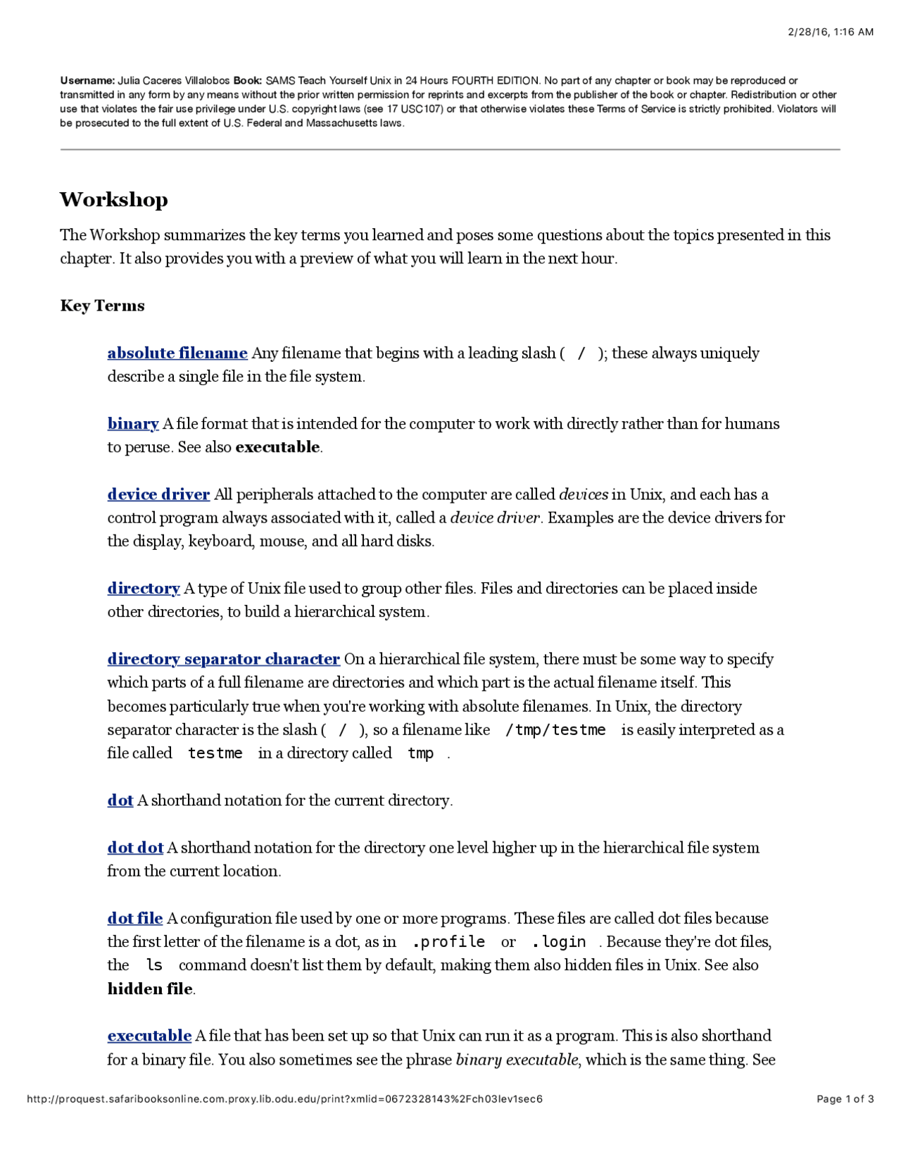 252 Programming Style Guide 1st Workshop - Introduction to Unix for Programmers | CS 252 - Docsity