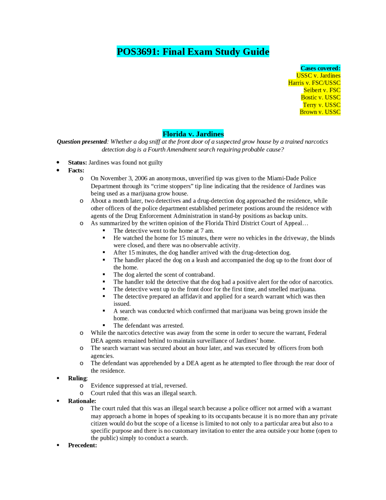 florida v jardines case brief