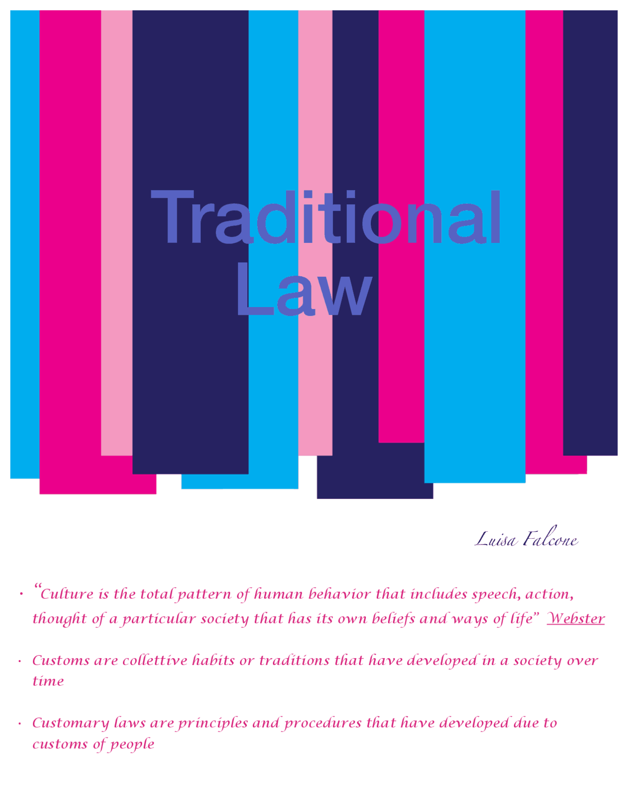 Traditional law pdf Docsity