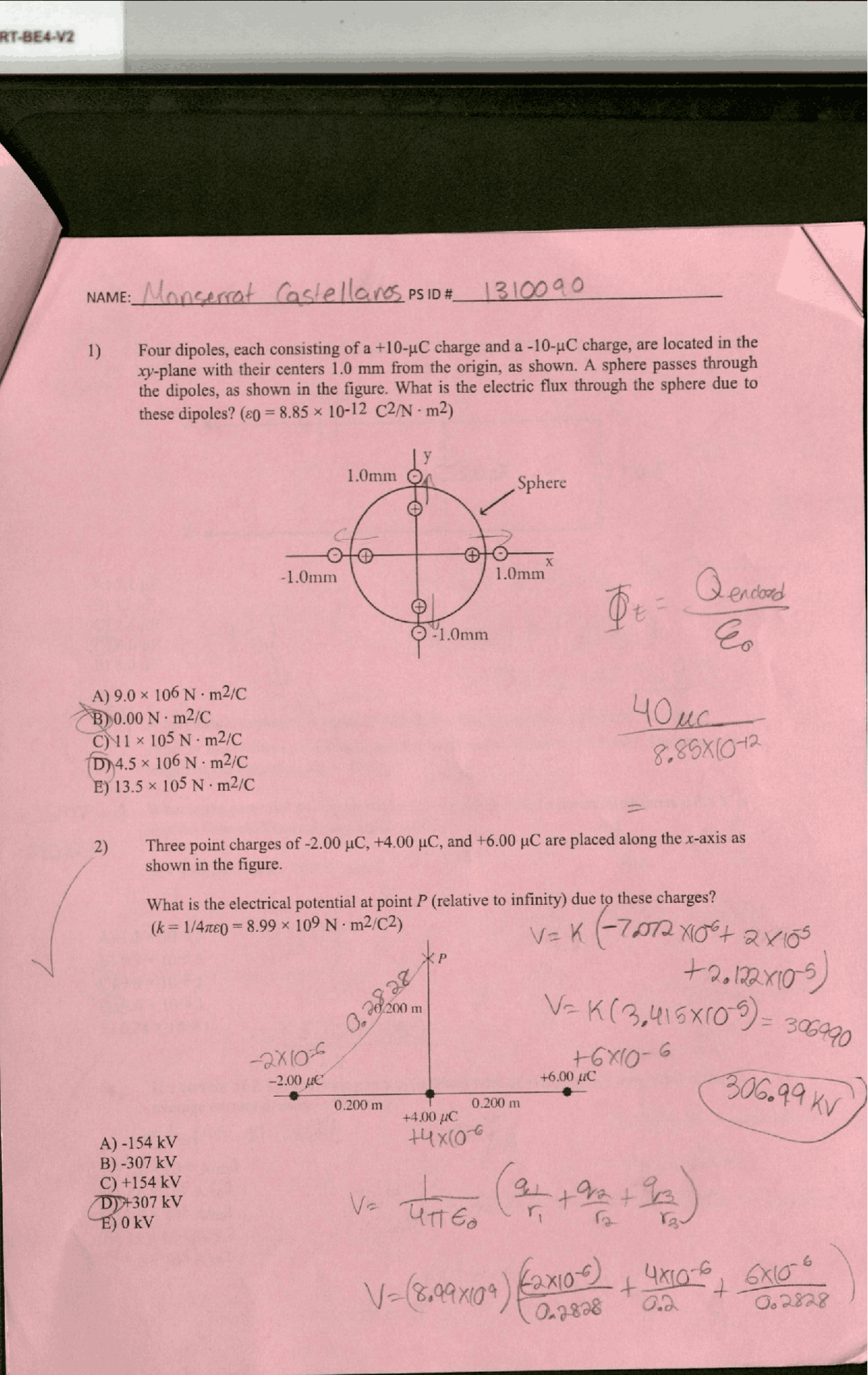 Solution of Problems - University Physics II | - Docsity
