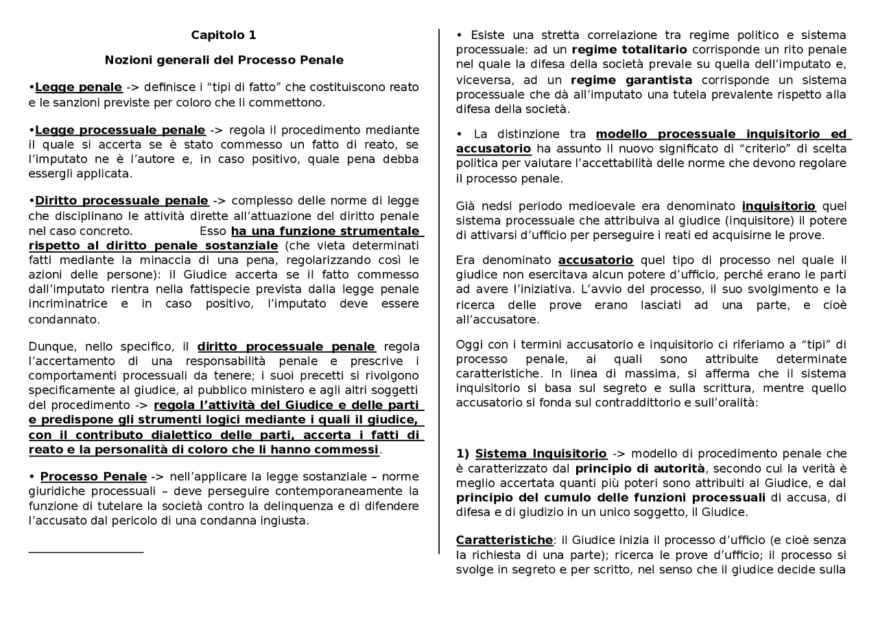 Manuale di procedura penale Tonini 2016 - Docsity