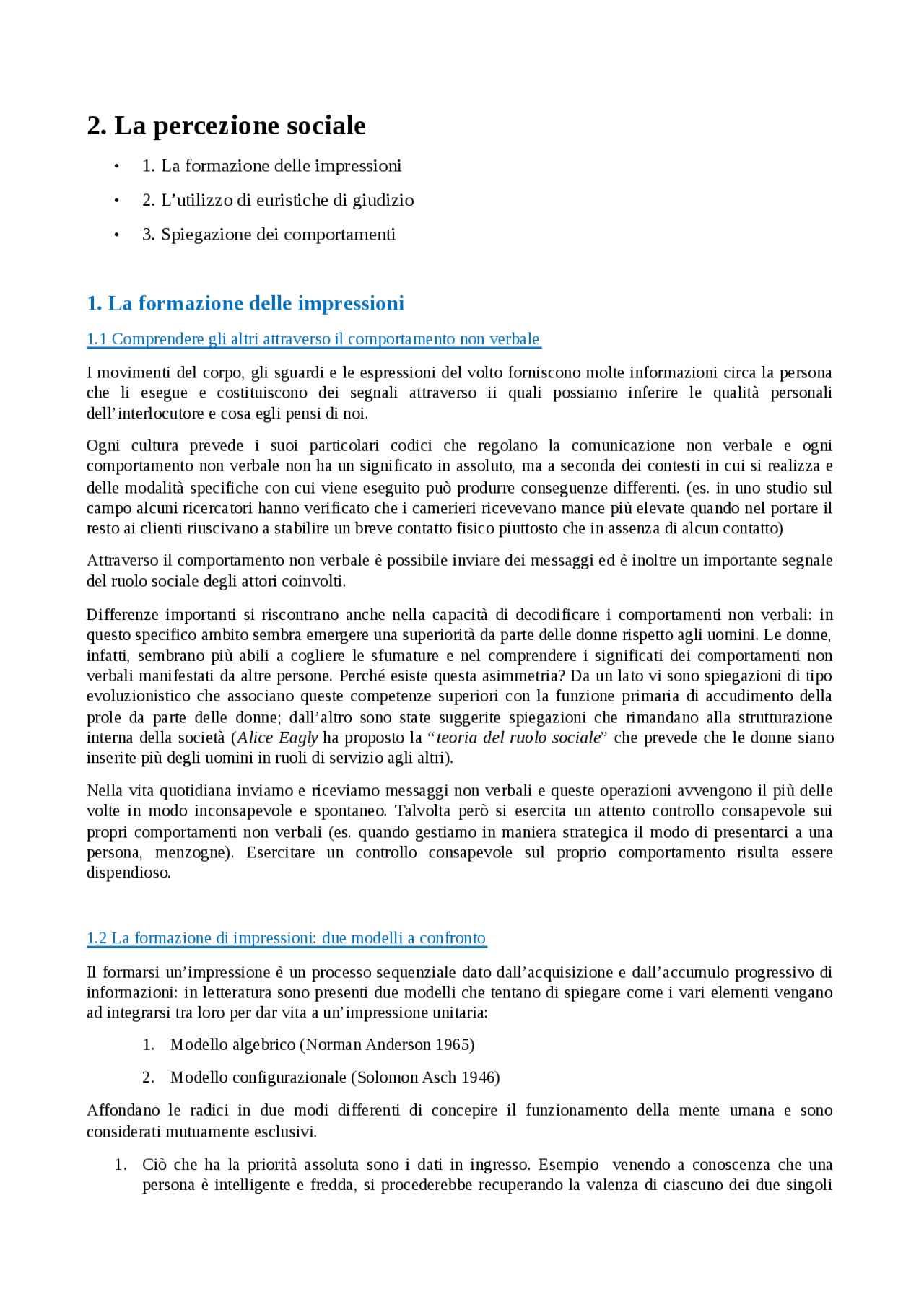 La Percezione Sociale Psicologia Sociale E Cognitiva Castelli Docsity La Percezione Sociale Psicologia Sociale E Cognitiva Castelli Docsity