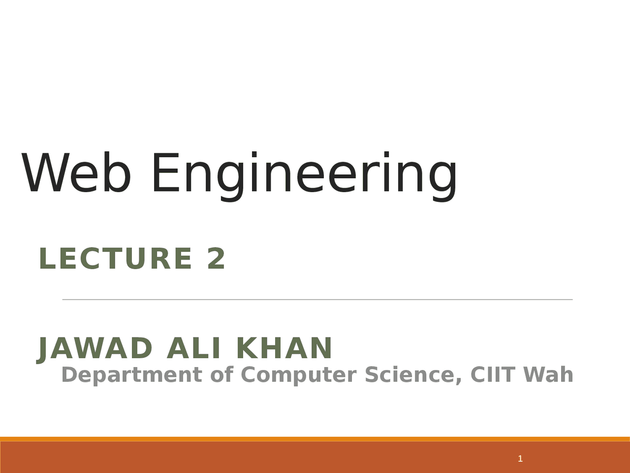 Web Engineering Lecture 2: Fundamentals of Web Applications and ...