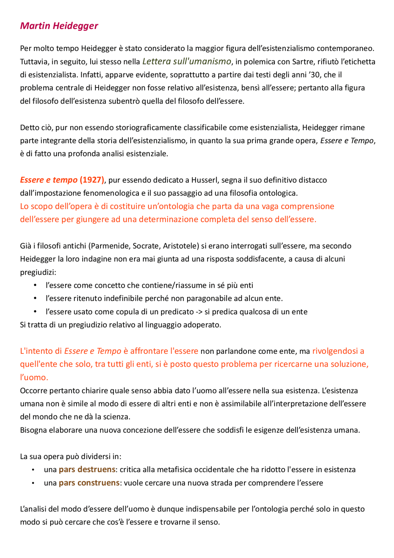 Martin Heidegger Docsity