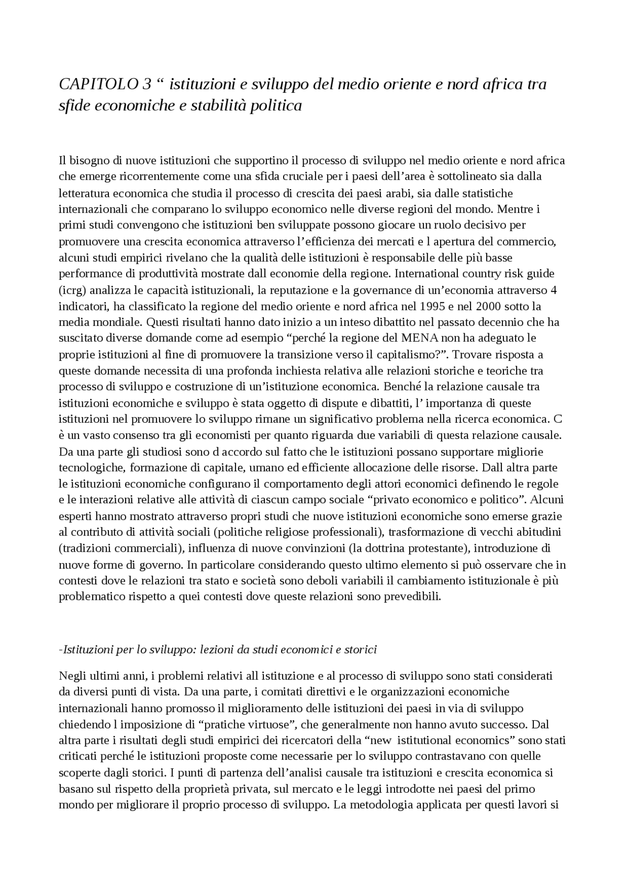 Cap 2 The Economic Development Process in the Middle East and North ...