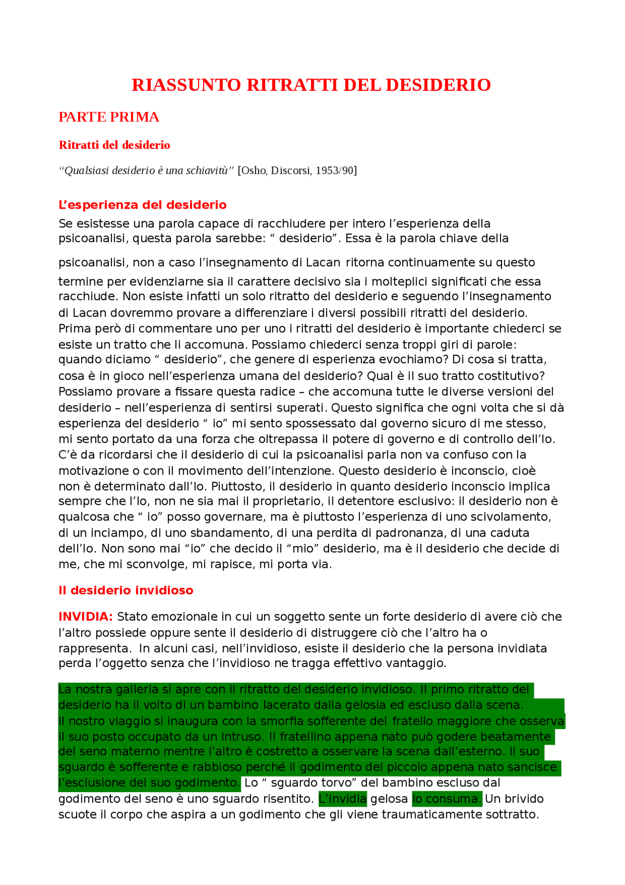 recalcati la legge del desiderio