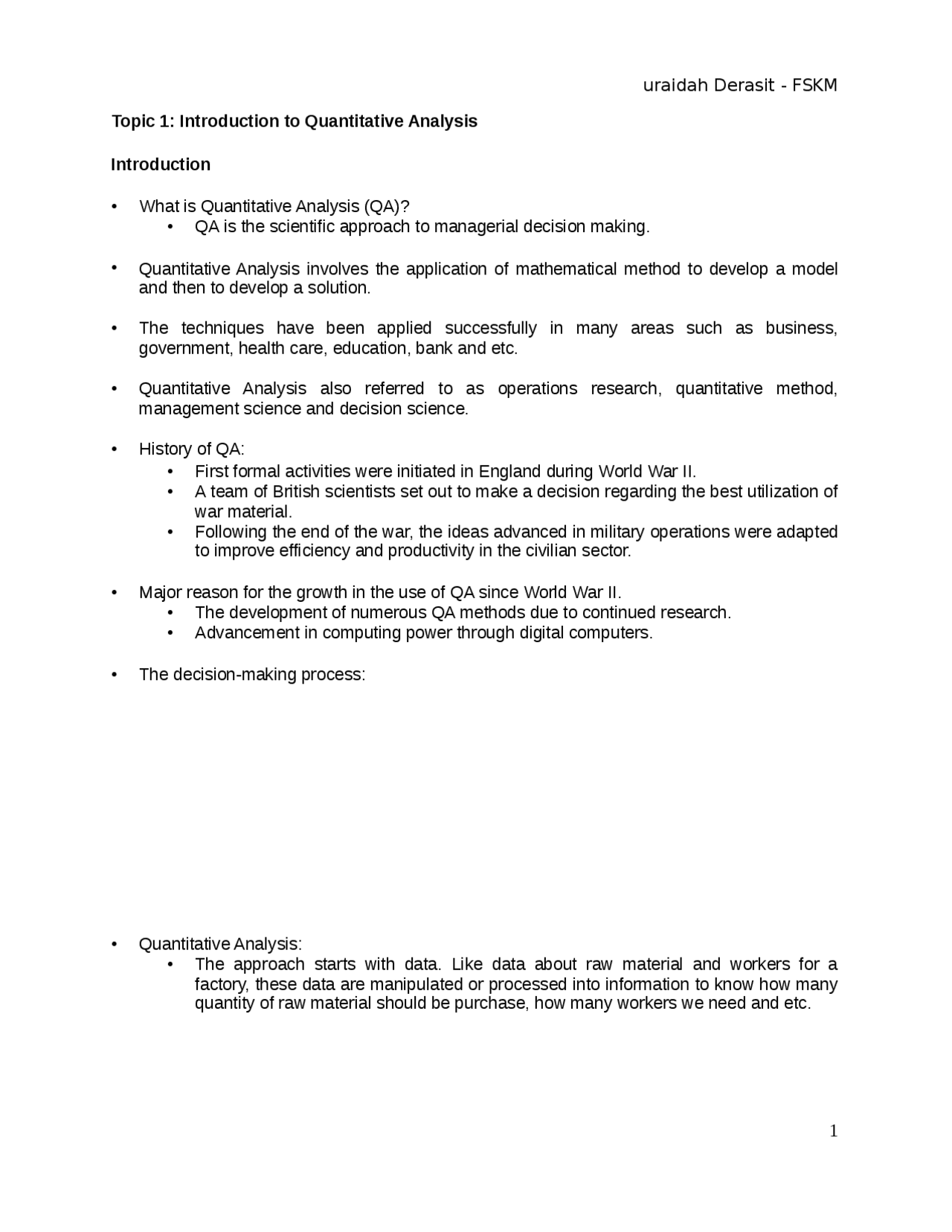 Chapter 1 introduction - Docsity