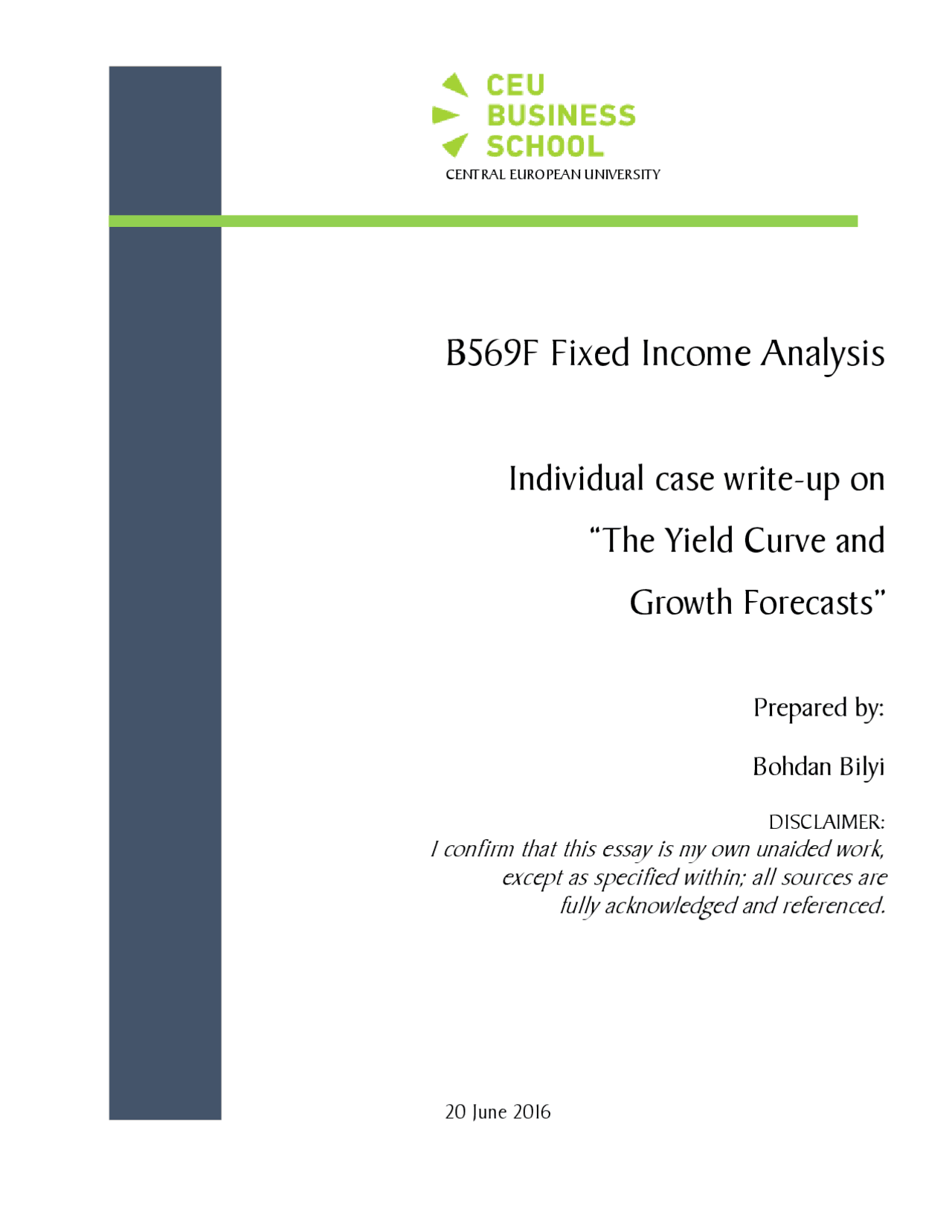 Final report Fixed Income - Docsity